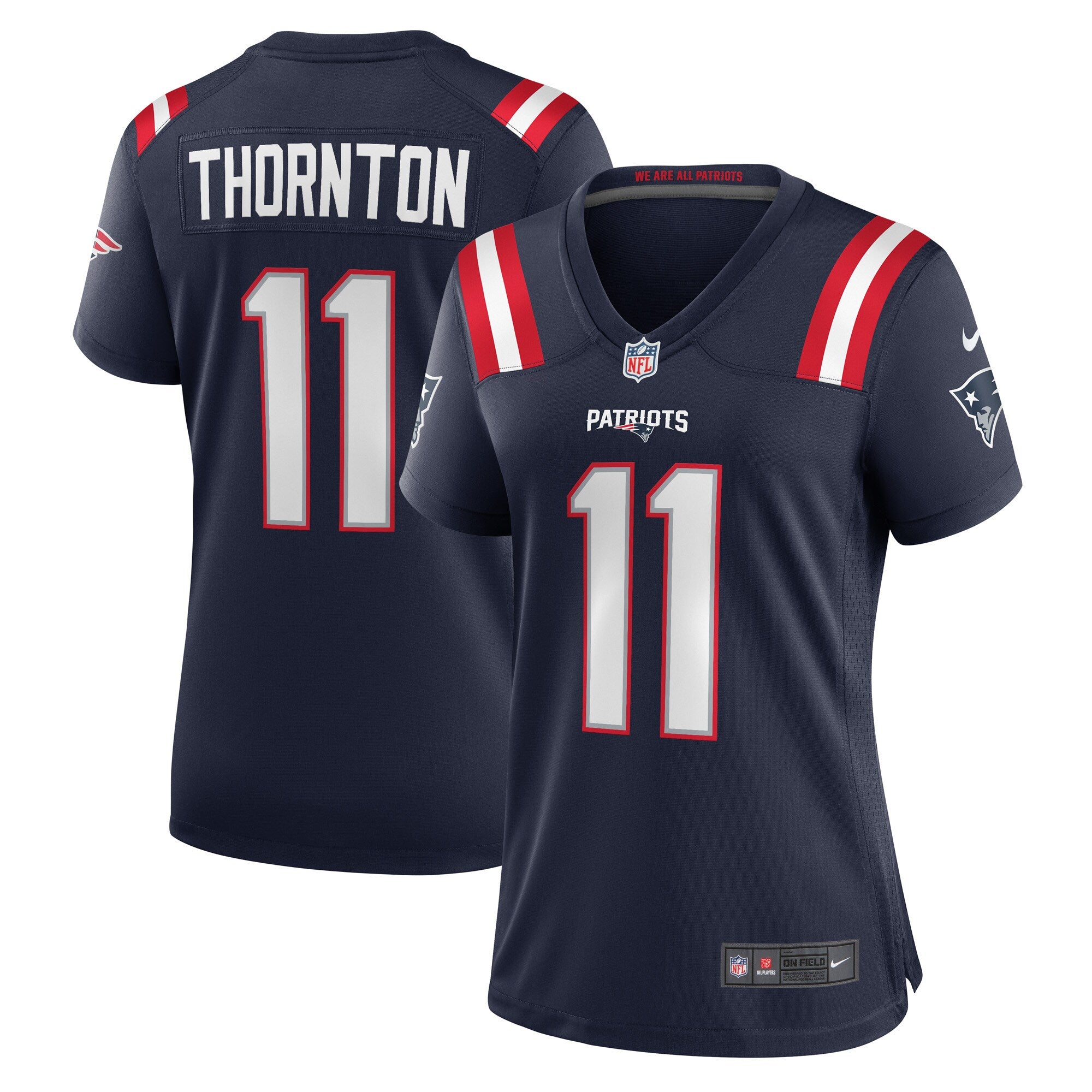 Tyquan Thornton New England Patriots Nike Women's Game Jersey - Navy