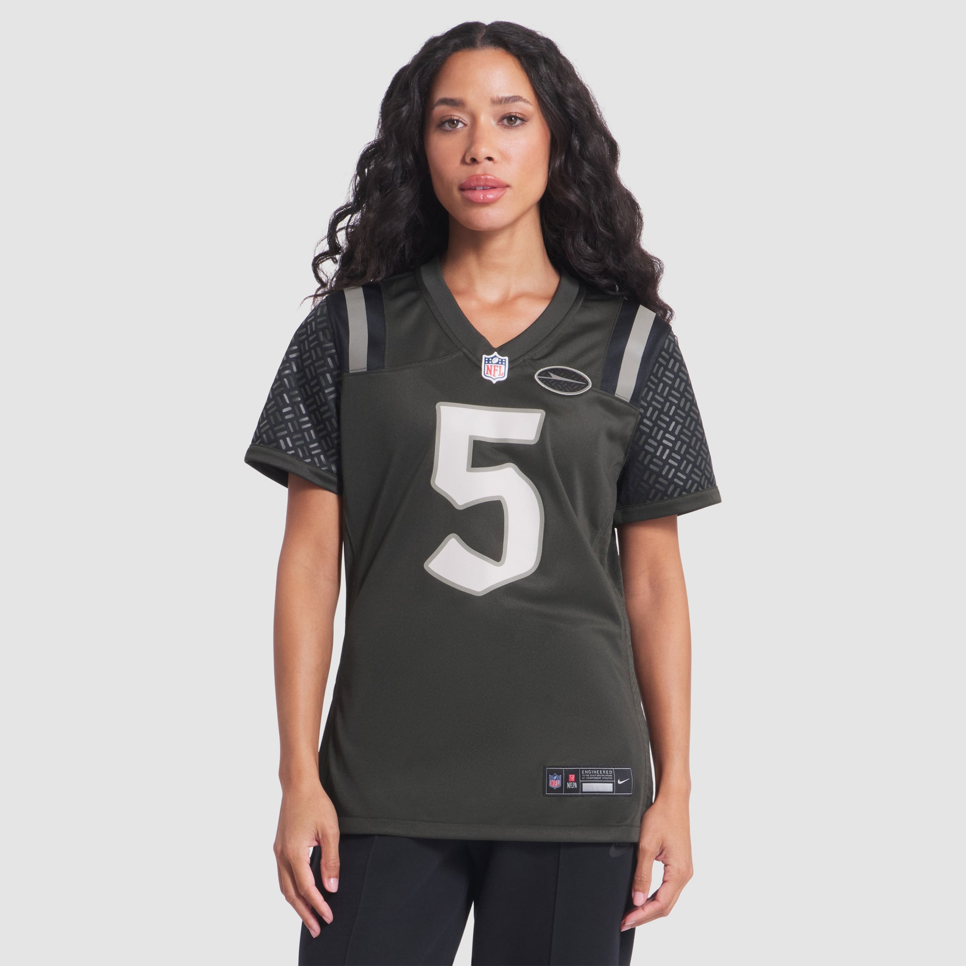Garrett Wilson New York Jets Nike Women's 2025 Rivalries Collection Game Jersey - Gotham Green