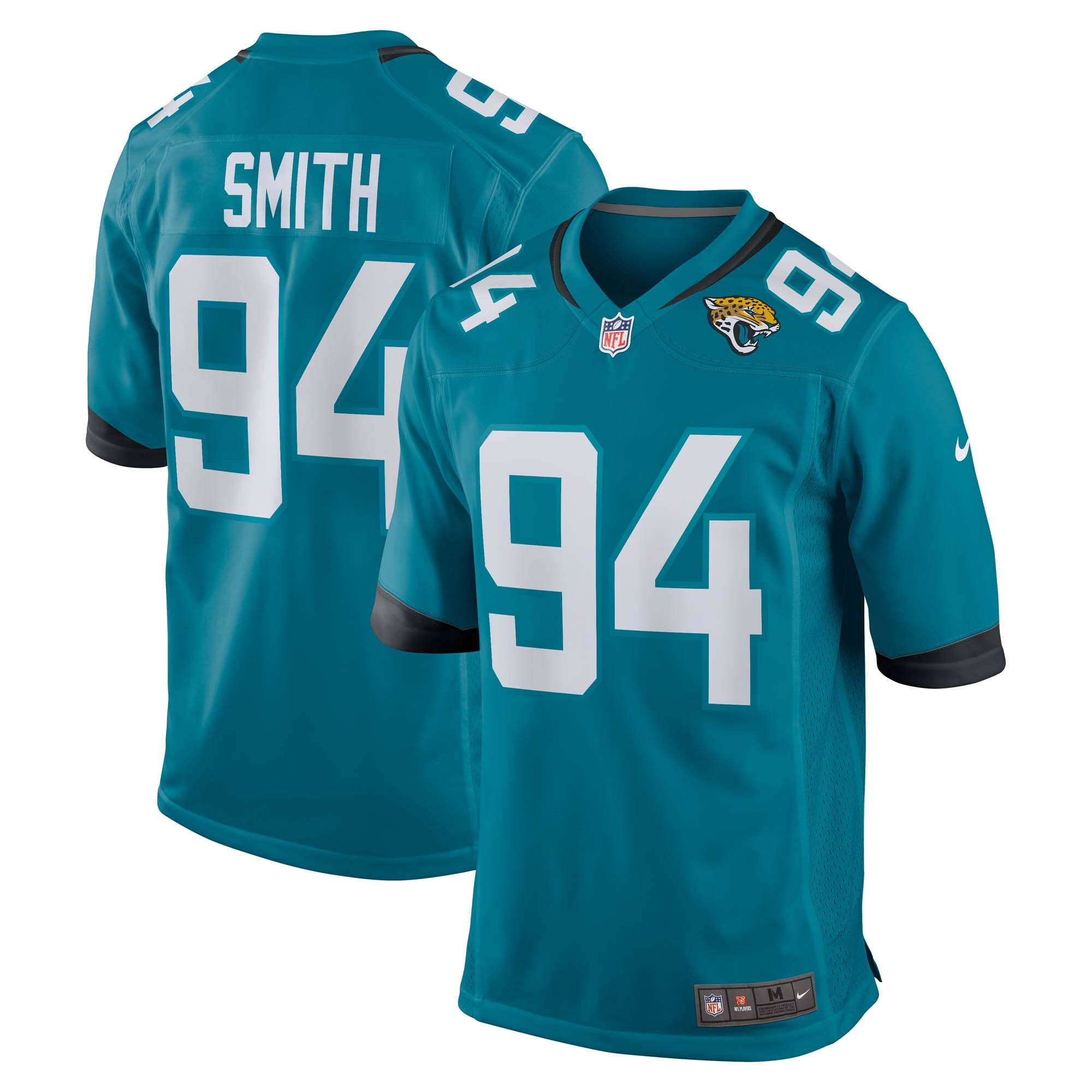 Maason Smith Jacksonville Jaguars Nike Team Game Jersey -  Teal
