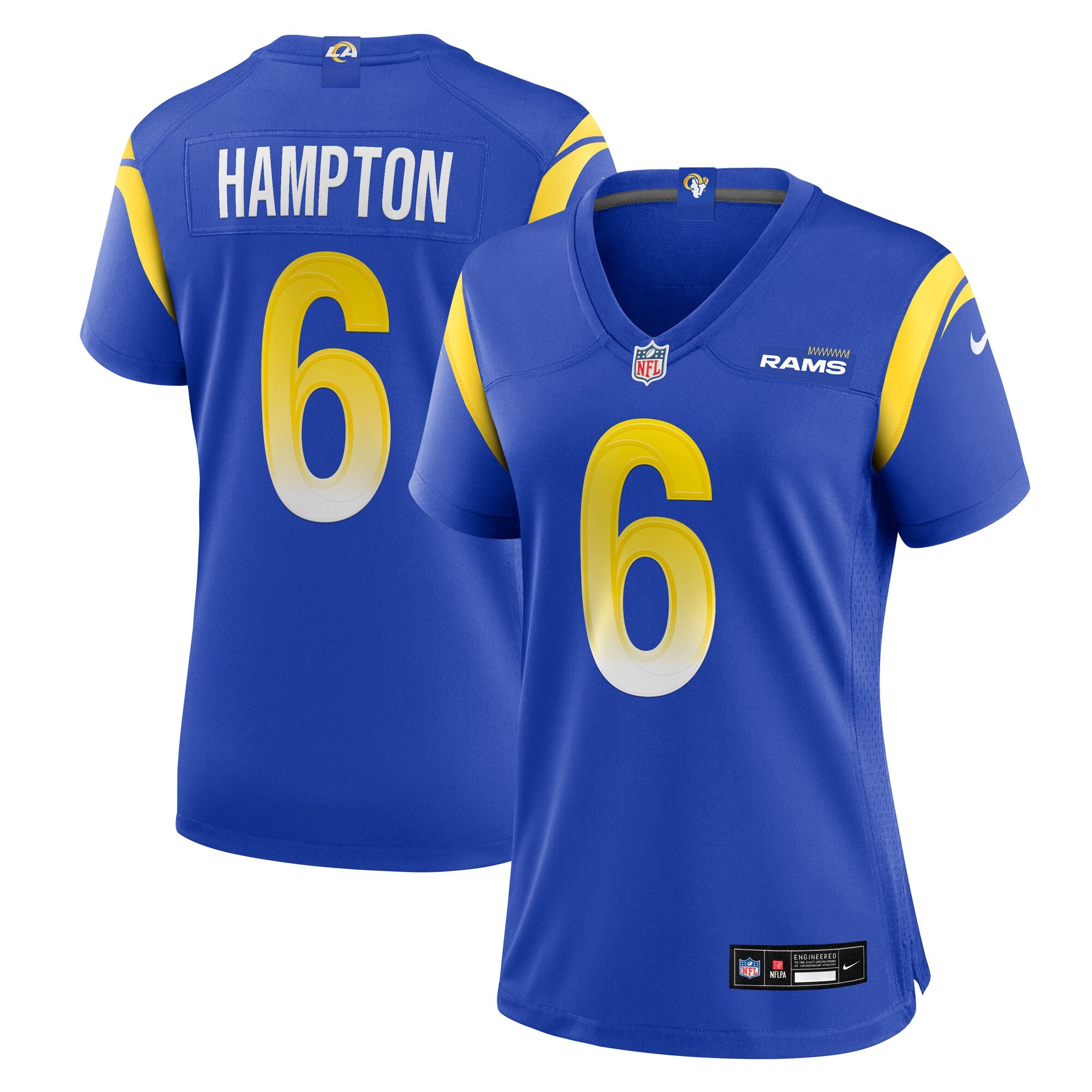 Nick Hampton Los Angeles Rams Nike Women's Team Game Jersey -  Royal