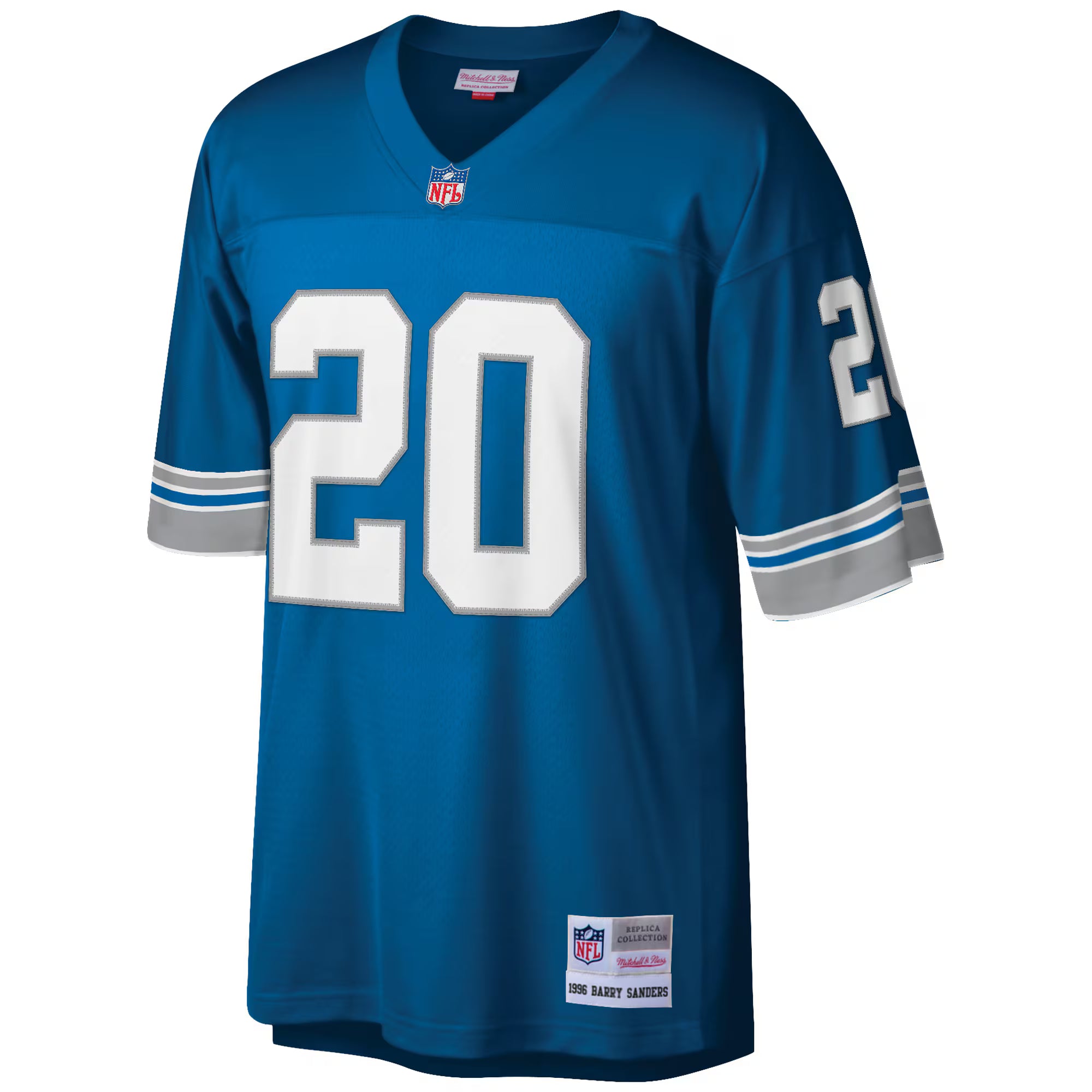 Barry Sanders Detroit Lions Mitchell &amp; Ness Big &amp; Tall 1996 Retired Player Replica Jersey - Blue
