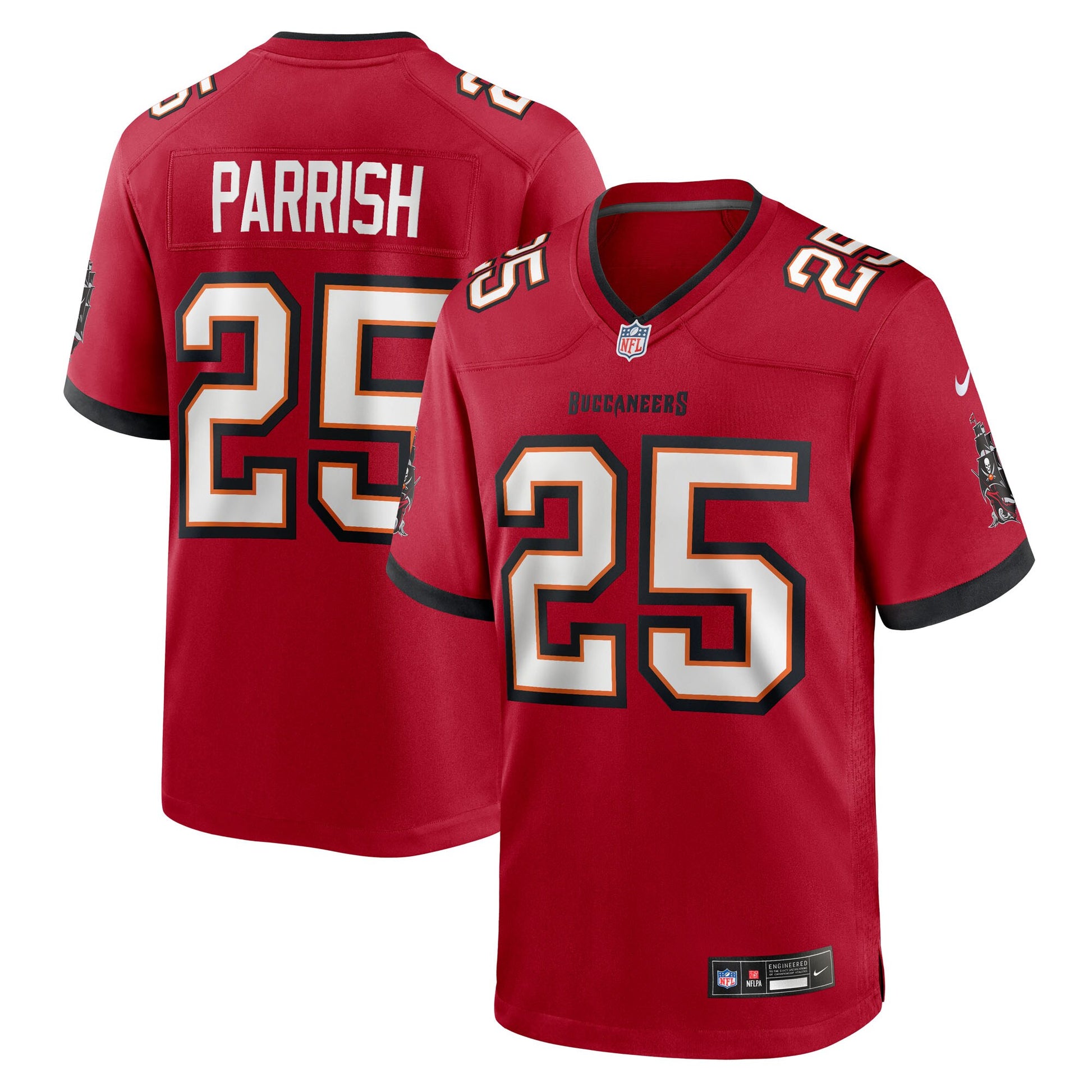 Jacob Parrish Tampa Bay Buccaneers Nike Team Game Jersey -  Red
