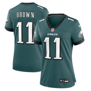 A.J. Brown Philadelphia Eagles Nike Women's Team Game Jersey - Midnight Green