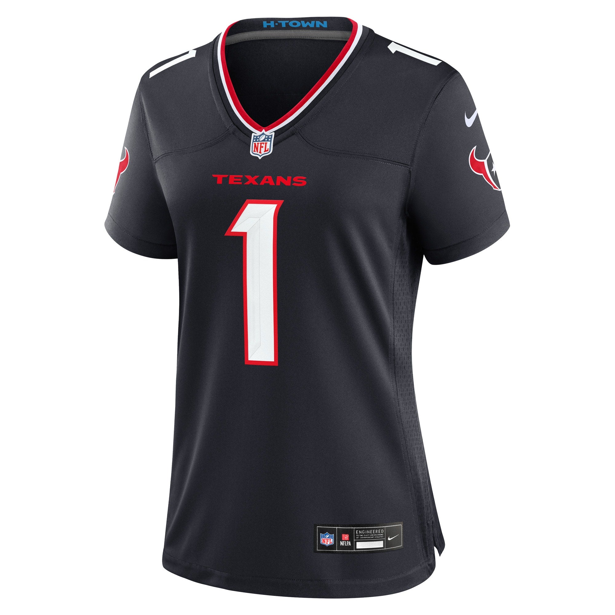 Number 1 Bride Houston Texans Nike Women's Game Jersey - Navy