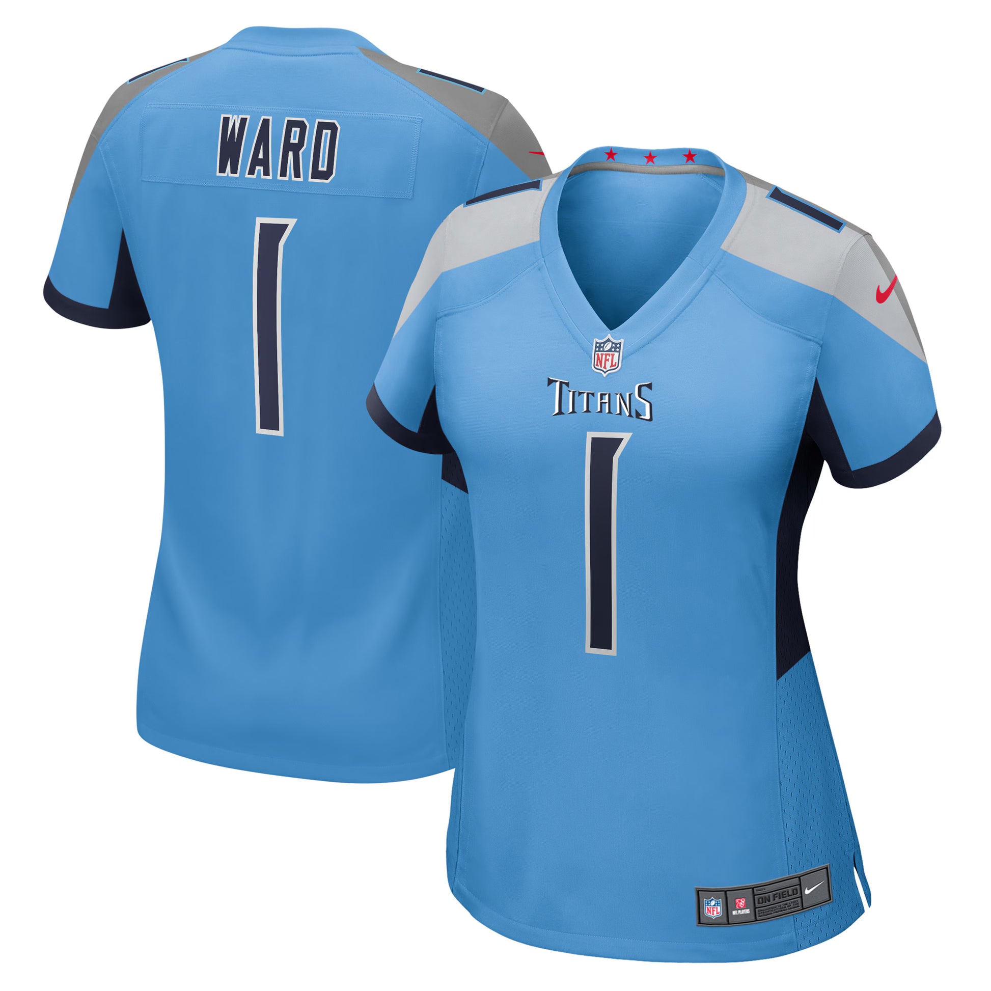 Cameron Ward Tennessee Titans Nike Women's 2025 NFL Draft First Round Pick  Game Jersey - Light Blue