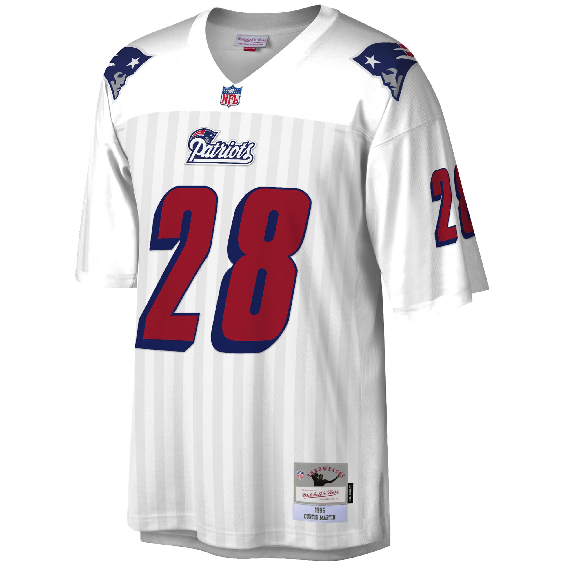 Curtis Martin New England Patriots Mitchell &amp; Ness Legacy Replica Jersey - White