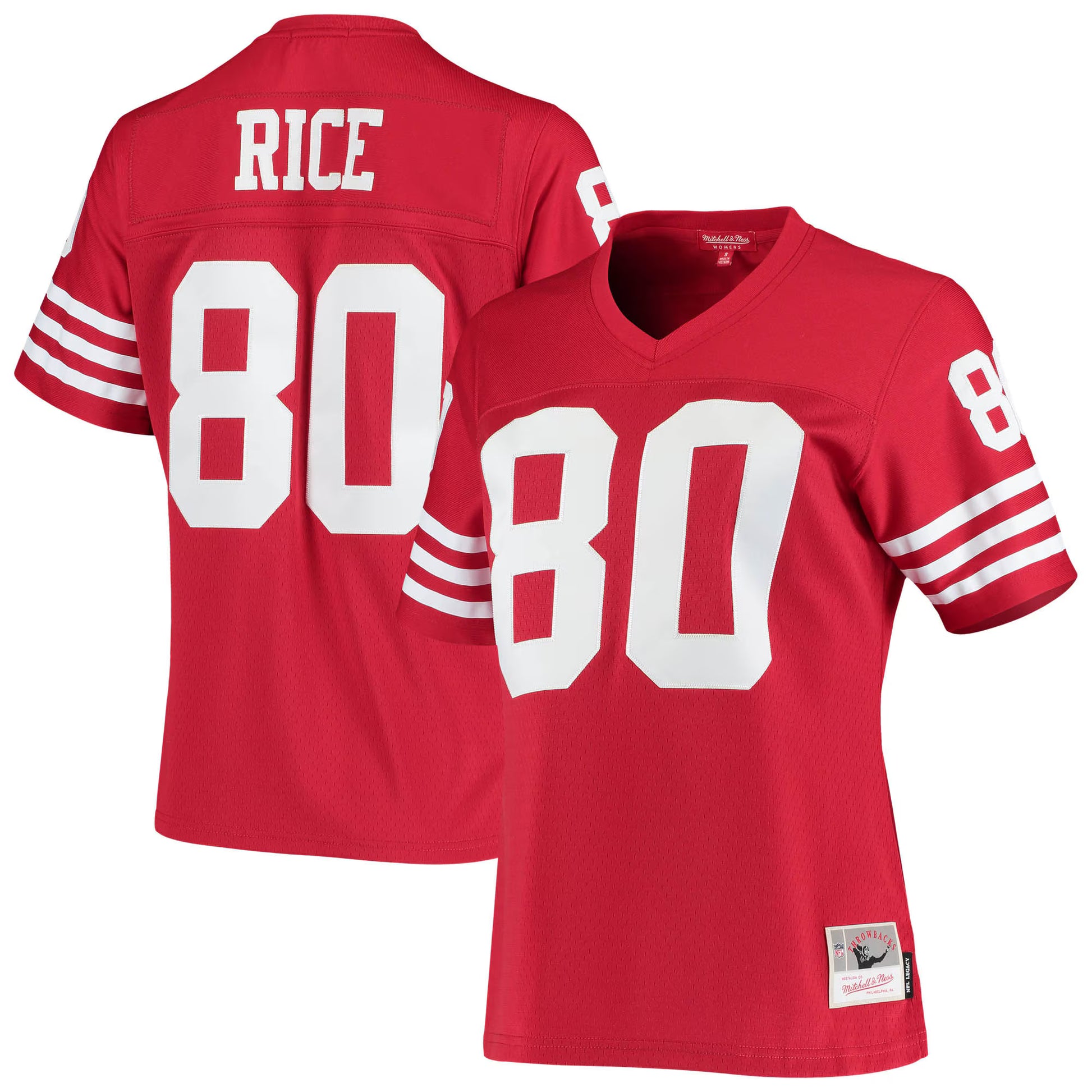 Jerry Rice San Francisco 49ers Mitchell &amp; Ness Women's 1990 Legacy Replica Jersey - Scarlet