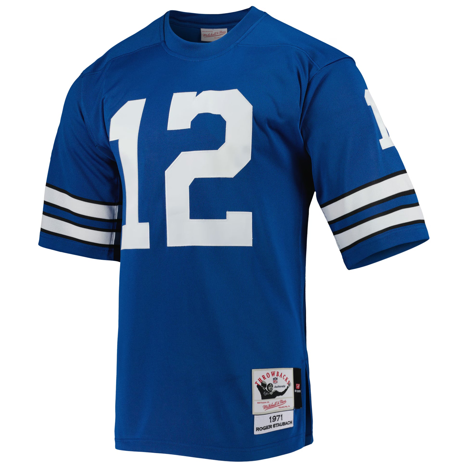 Roger Staubach Dallas Cowboys 1971 Mitchell &amp; Ness Authentic Throwback Retired Player Jersey - Royal