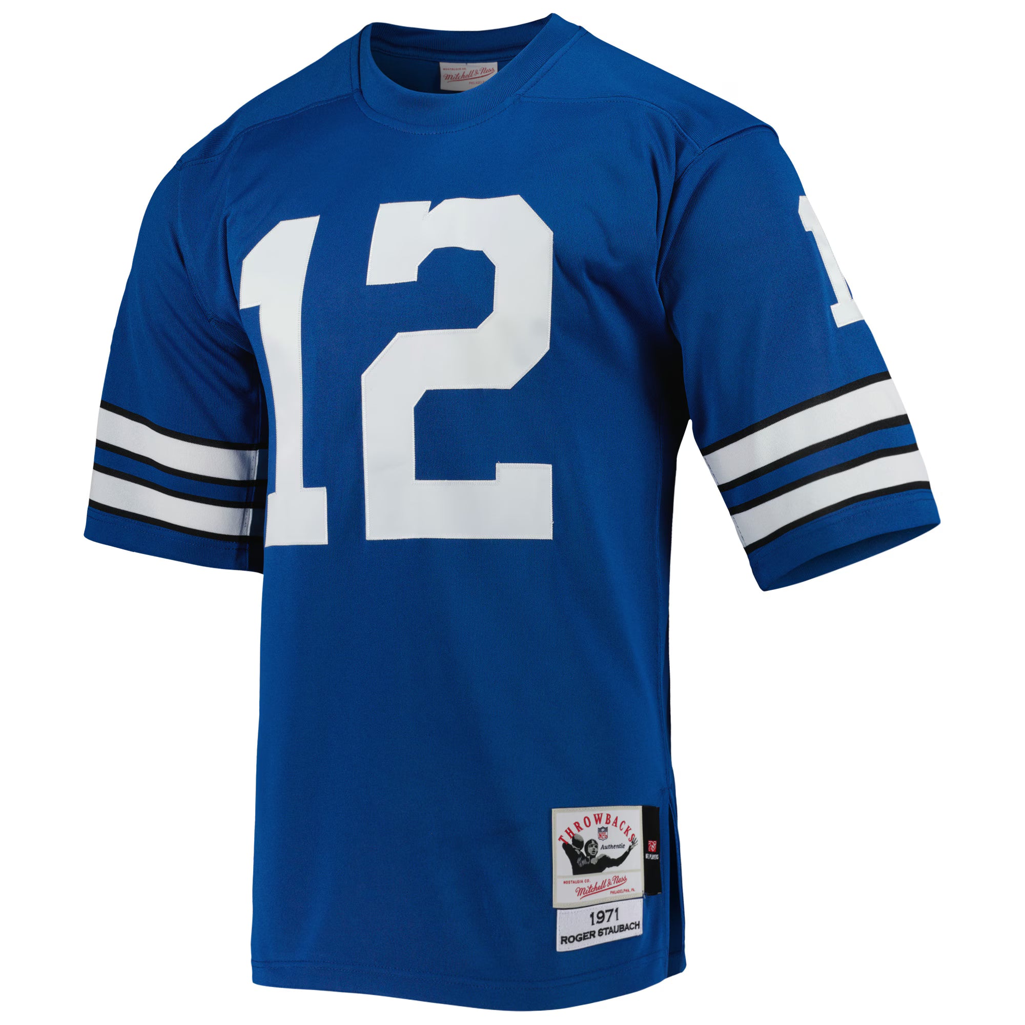 Roger Staubach Dallas Cowboys 1971 Mitchell &amp; Ness Authentic Throwback Retired Player Jersey - Royal