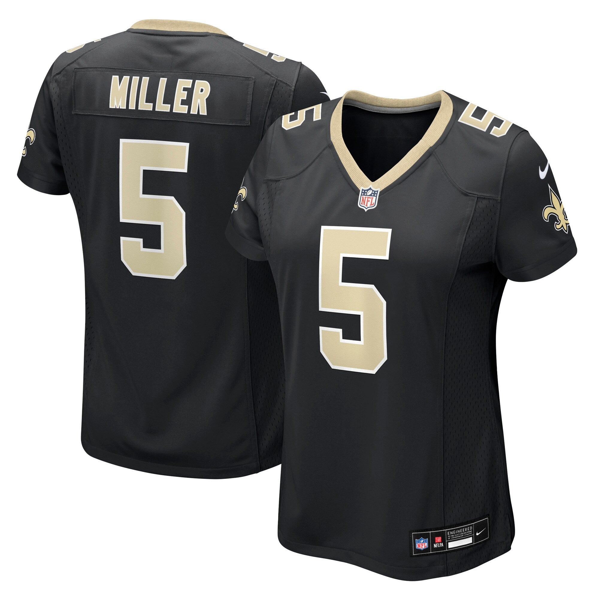 Kendre Miller New Orleans Saints Nike Women's Team Game Jersey -  Black