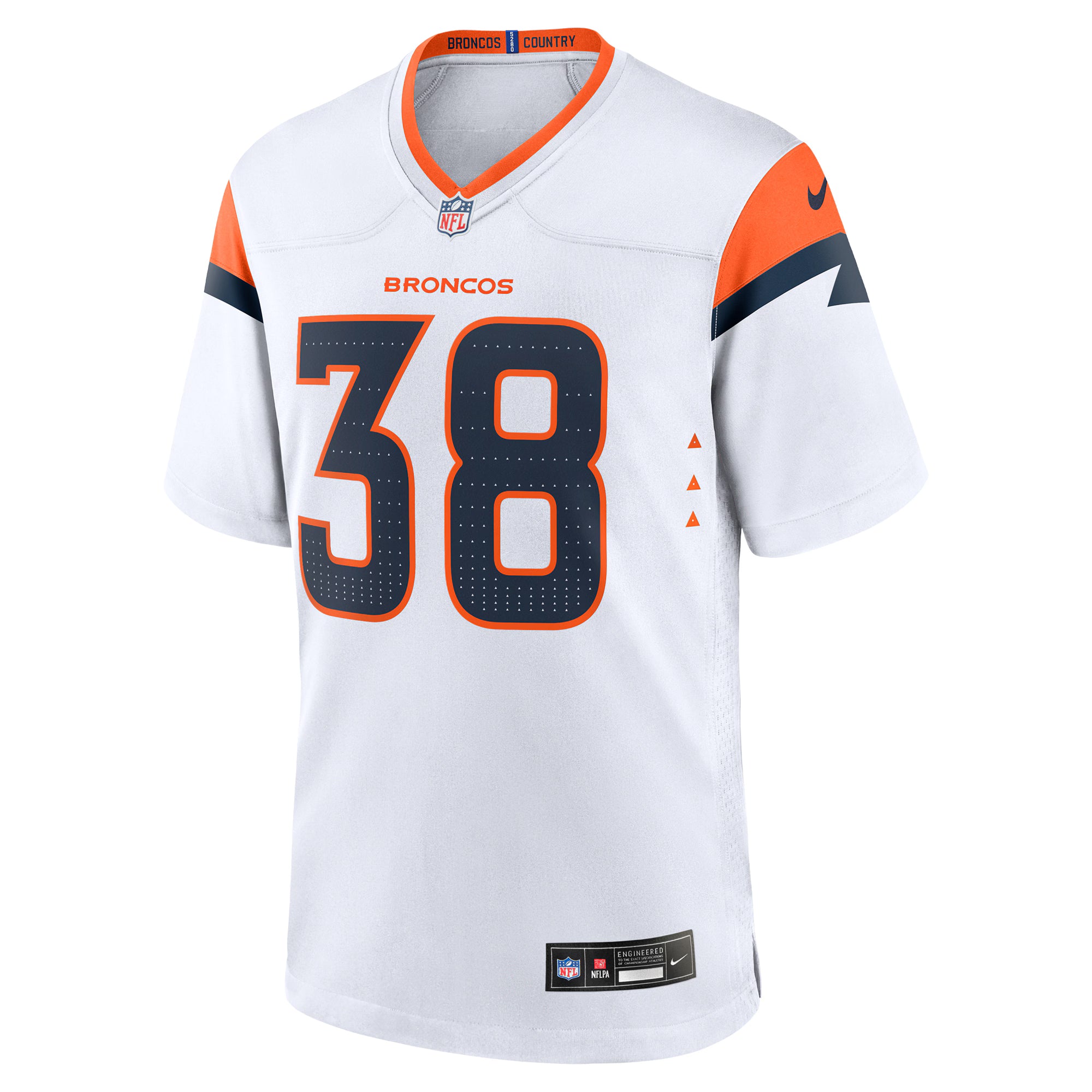 Jaleel McLaughlin Denver Broncos Nike Game Jersey -  White