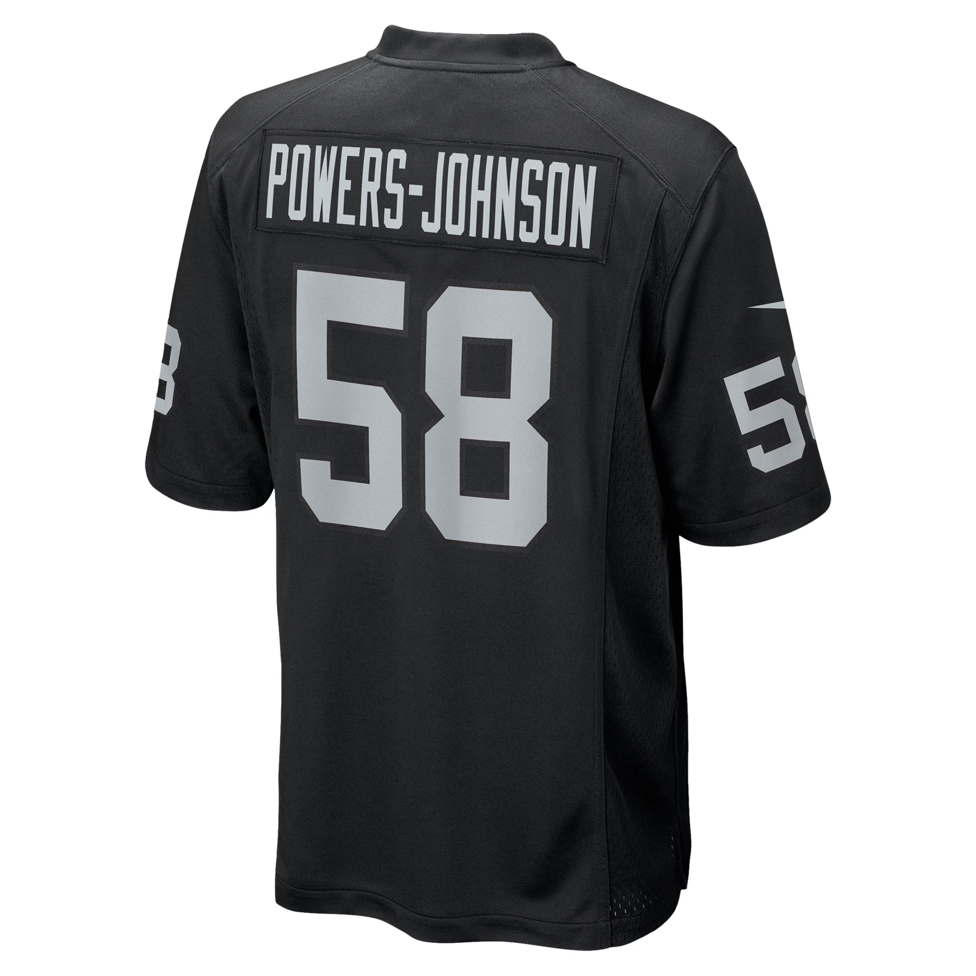 Jackson Powers-Johnson Las Vegas Raiders Nike Team Game Jersey -  Black