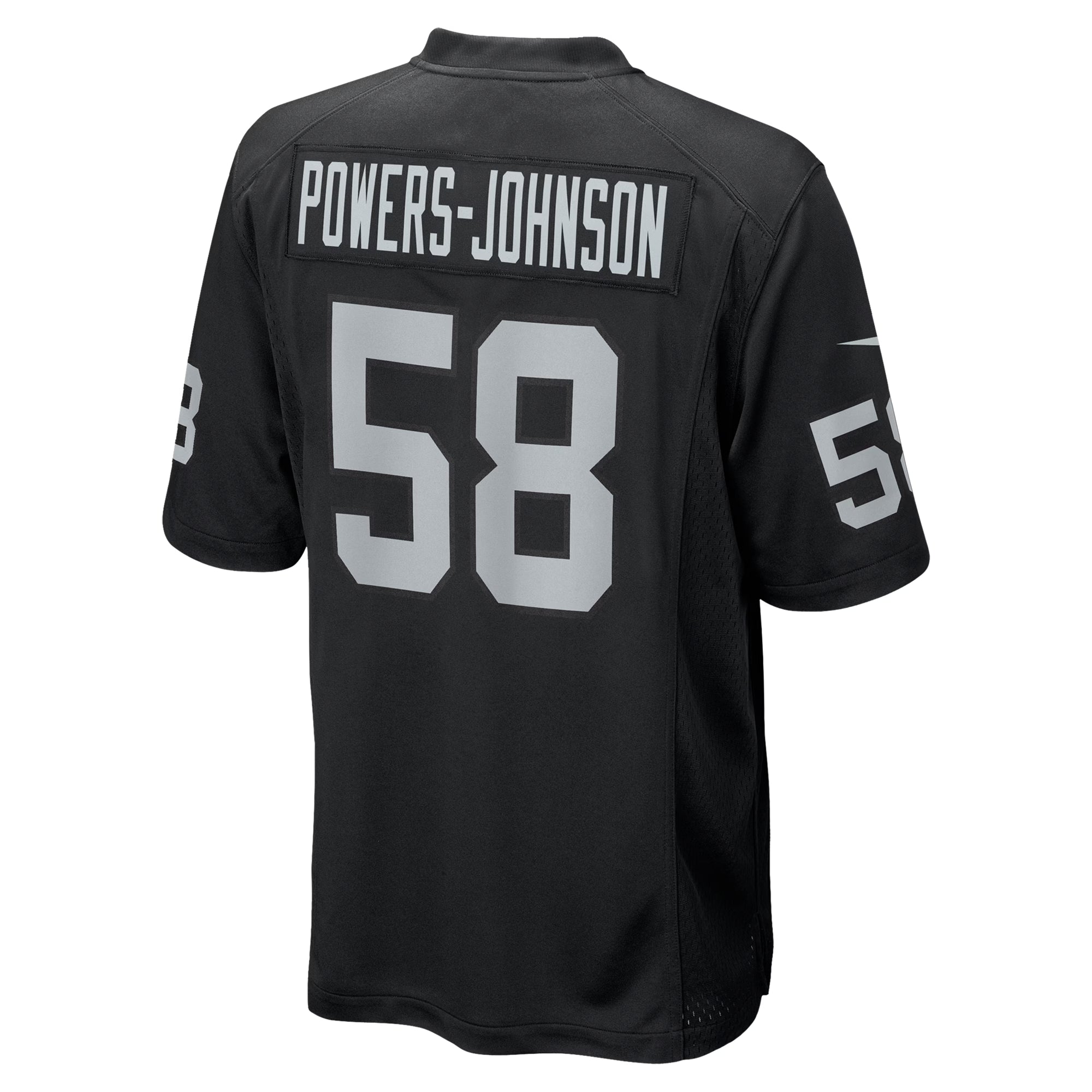 Jackson Powers-Johnson Las Vegas Raiders Nike Team Game Jersey -  Black