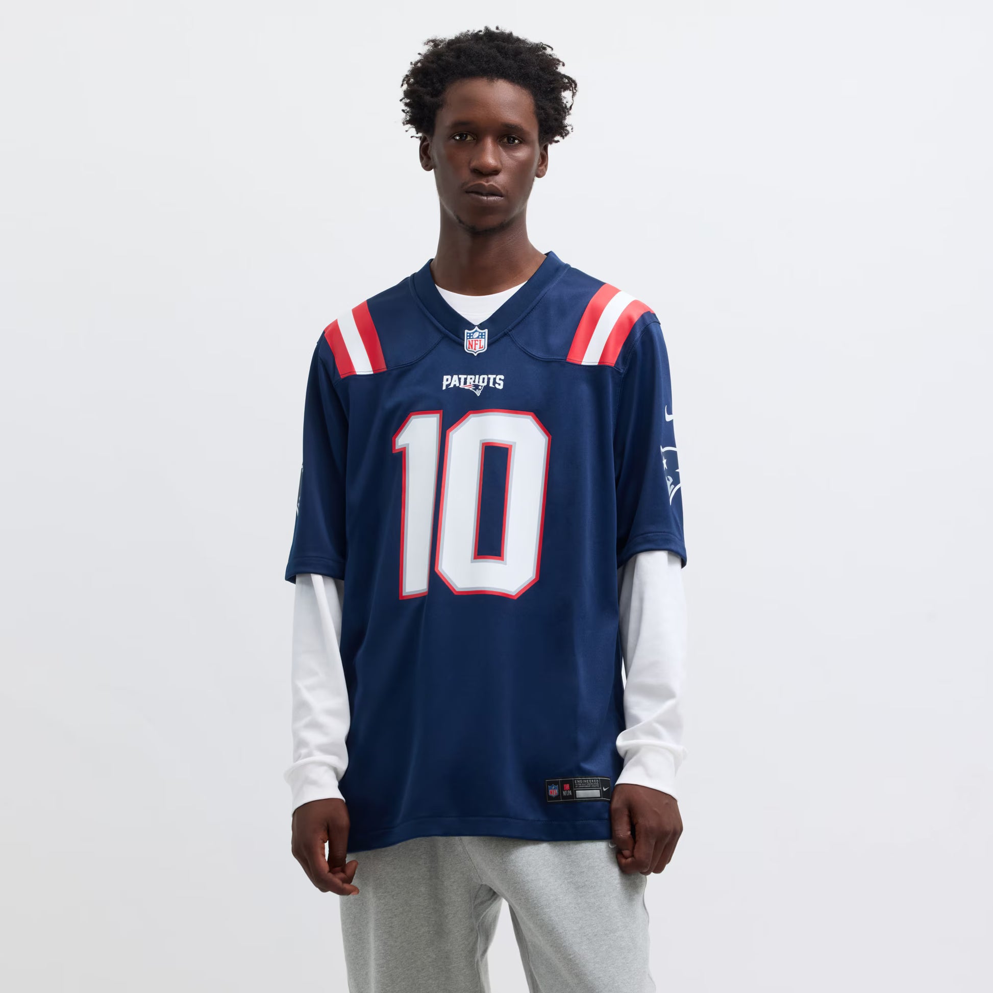 Drake Maye New England Patriots Nike  Player Game Jersey - Navy