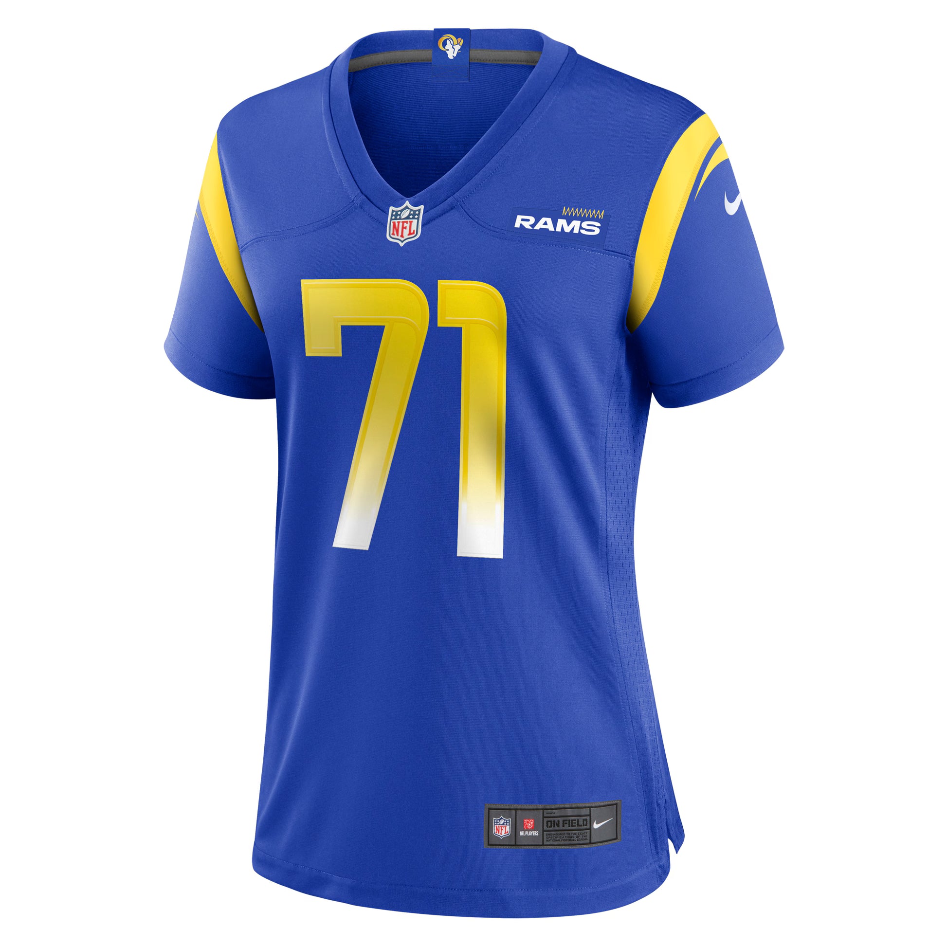 Warren McClendon Jr. Los Angeles Rams Nike Women's Team Game Jersey - Royal