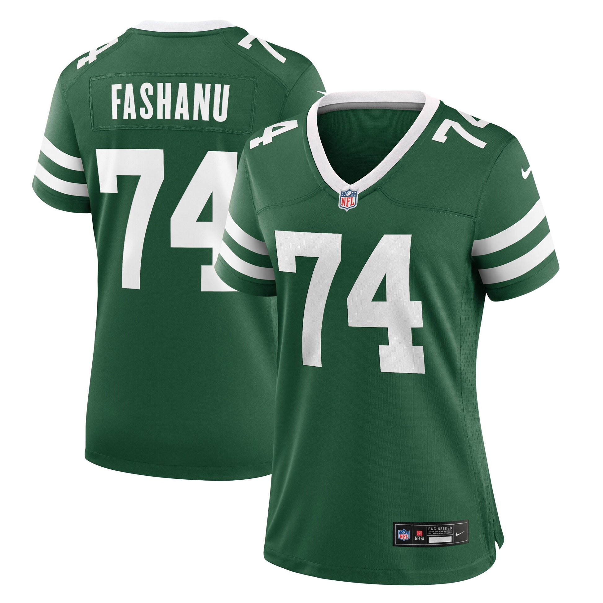 Olu Fashanu New York Jets Nike Women's Game Jersey - Legacy Green