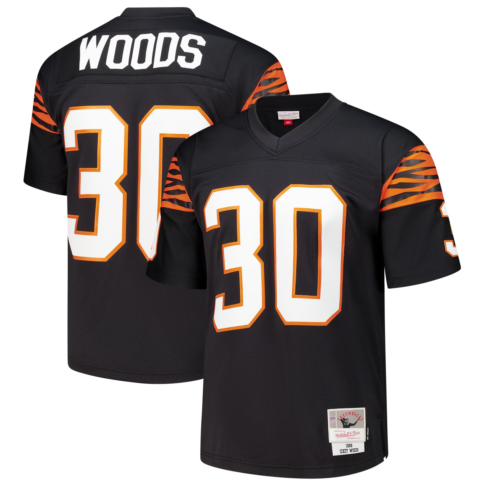 Ickey Woods Cincinnati Bengals Mitchell &amp; Ness 1988 Legacy Replica Jersey - Black