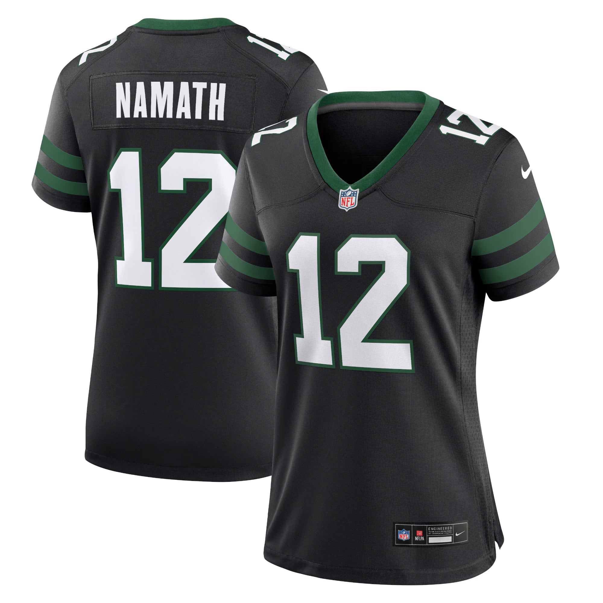 Joe Namath New York Jets Nike Women's Retired Player Alternate Game Jersey - Legacy Black