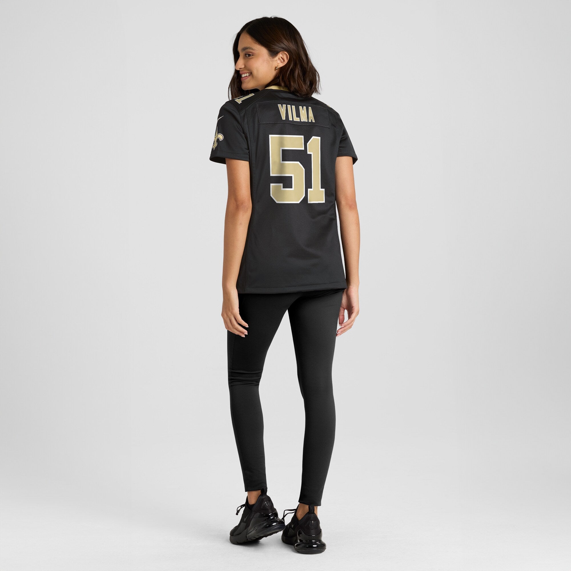 Jonathan Vilma New Orleans Saints Nike Women's Game Retired Player Jersey - Black