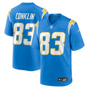 Tyler Conklin Los Angeles Chargers Nike Team Game Jersey -  Powder Blue