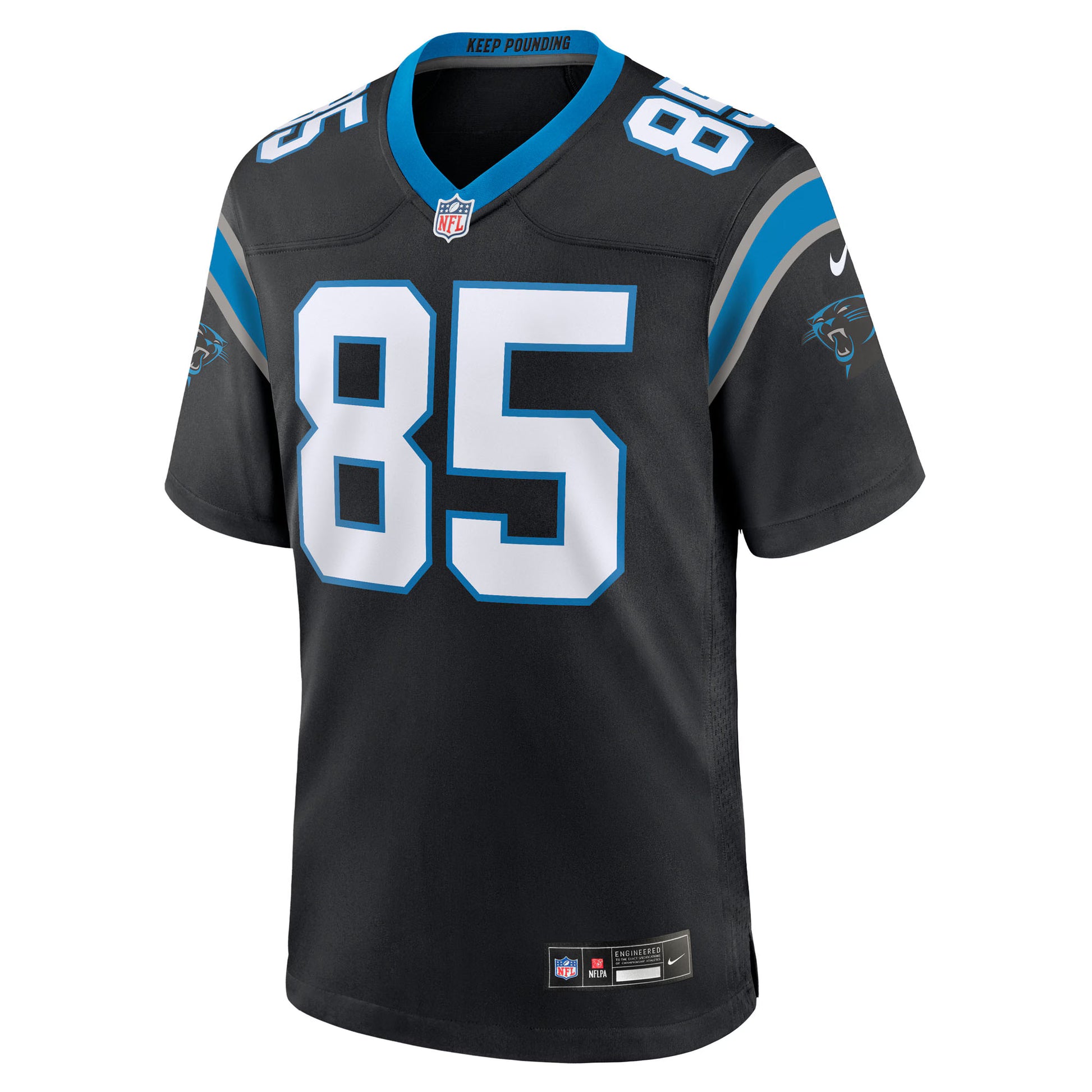 James Mitchell Carolina Panthers Nike Team Game Jersey -  Black