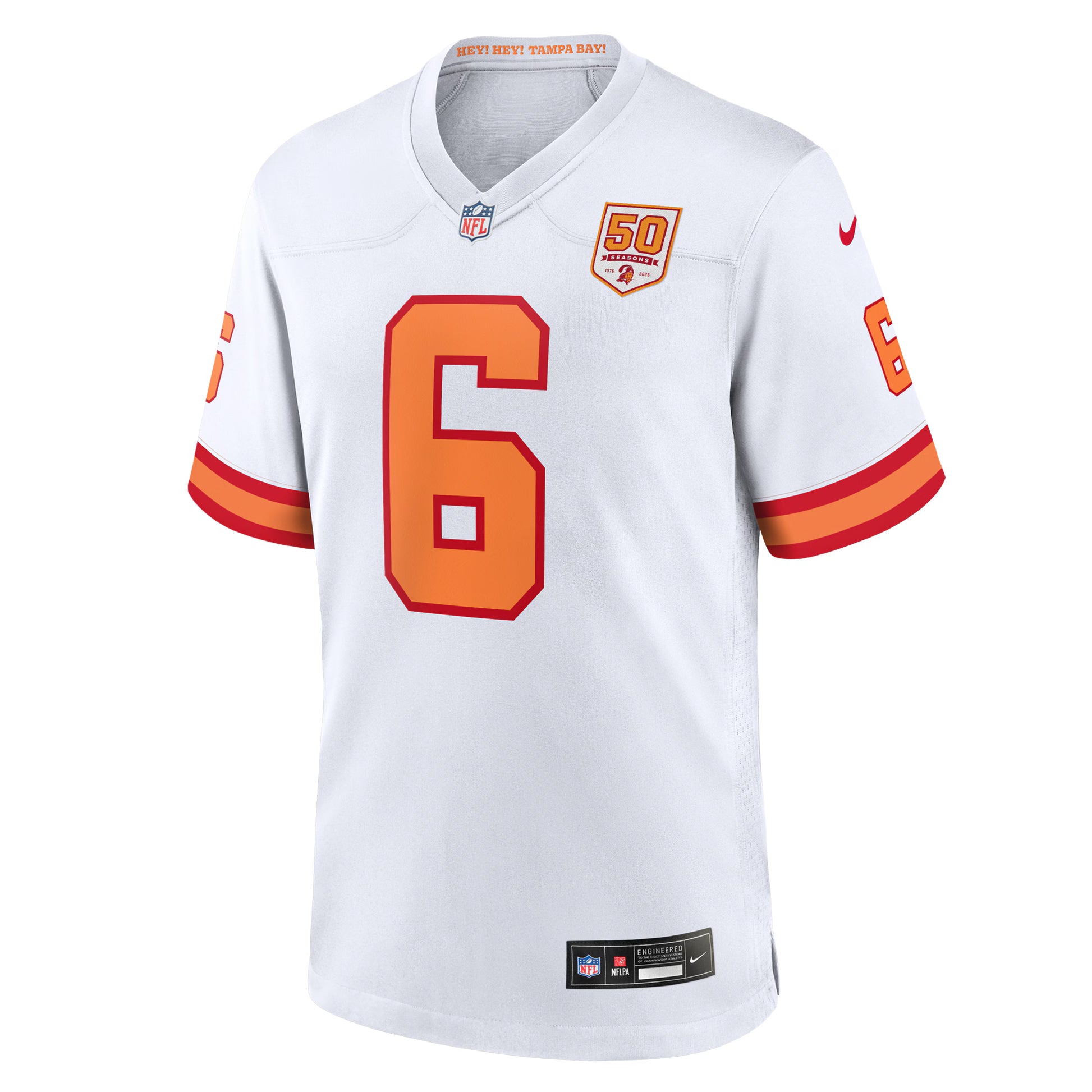 Baker Mayfield '76 Tampa Bay Buccaneers Nike 50th Season Game Jersey - White