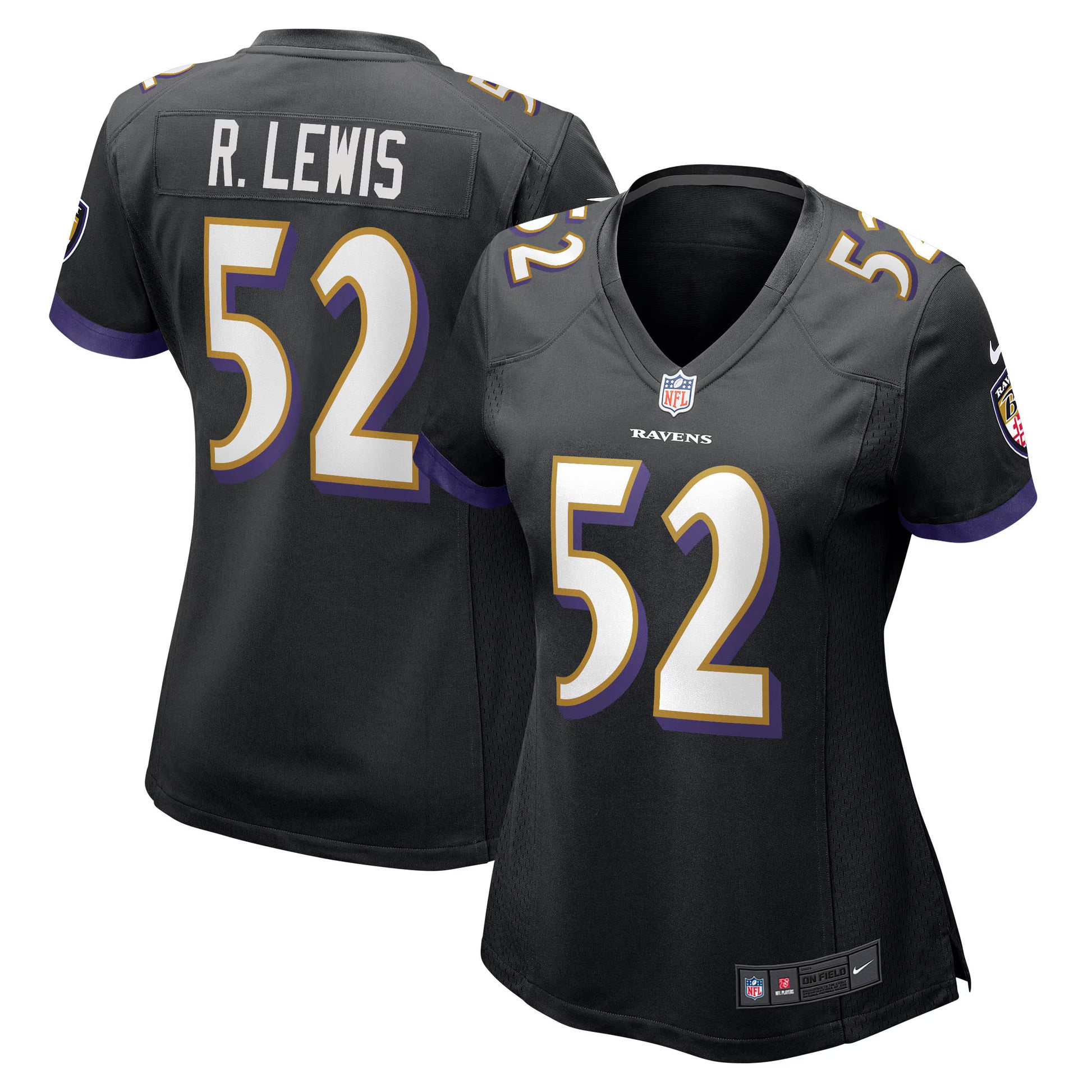 Ray Lewis Baltimore Ravens Nike Women's Retired Player Jersey - Black