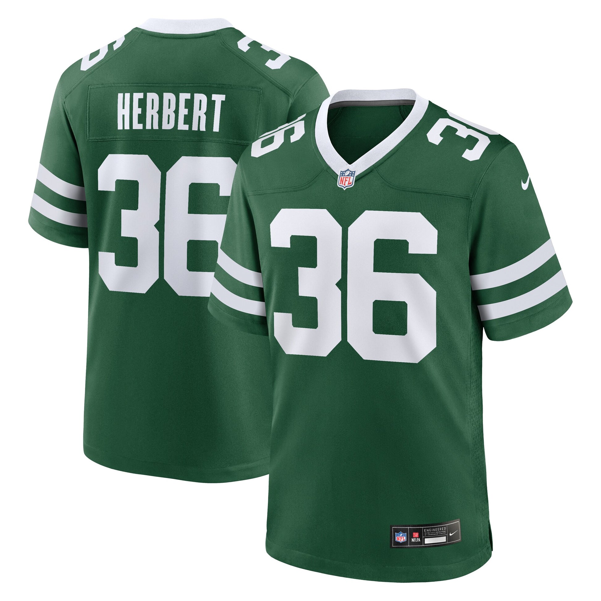 Khalil Herbert New York Jets Nike Team Game Jersey - Legacy Green
