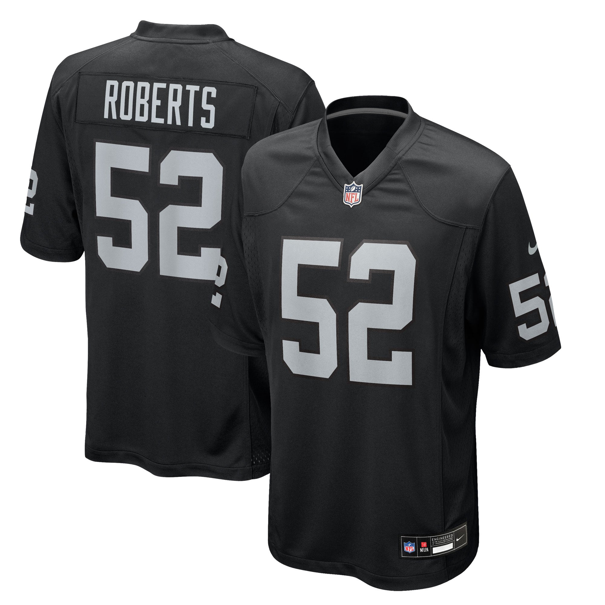 Elandon Roberts Las Vegas Raiders Nike Team Game Jersey -  Black