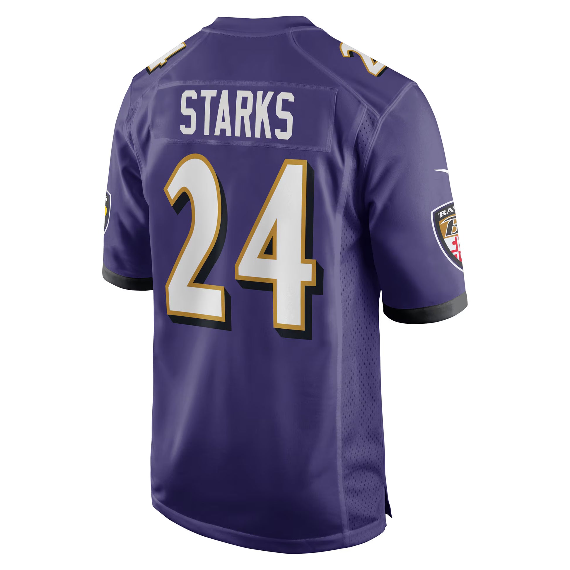 Malaki Starks Baltimore Ravens Nike 2025 NFL Draft First Round Pick Game Jersey - Purple