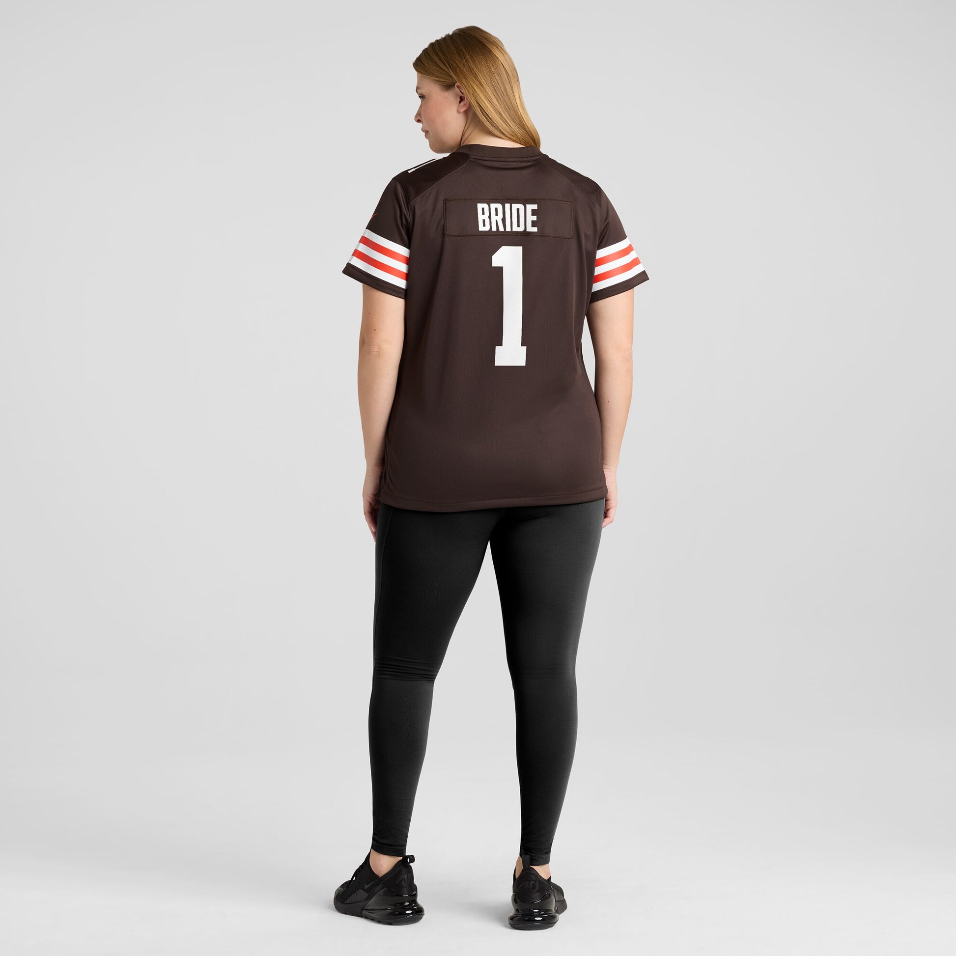 Number 1 Bride Cleveland Browns Nike Women's Game Jersey - Brown