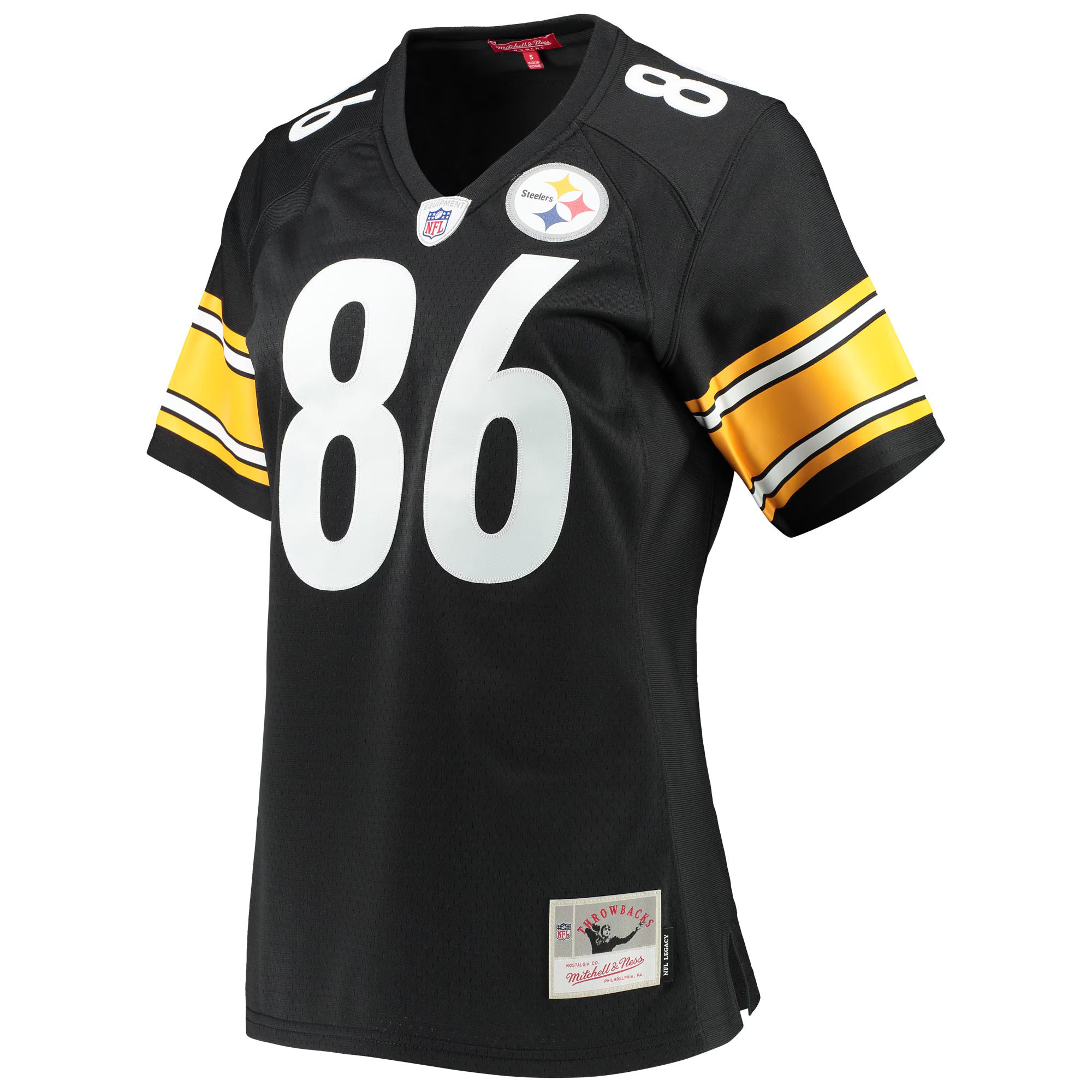 Hines Ward Pittsburgh Steelers Mitchell &amp; Ness Women's Legacy Replica Player Jersey - Black