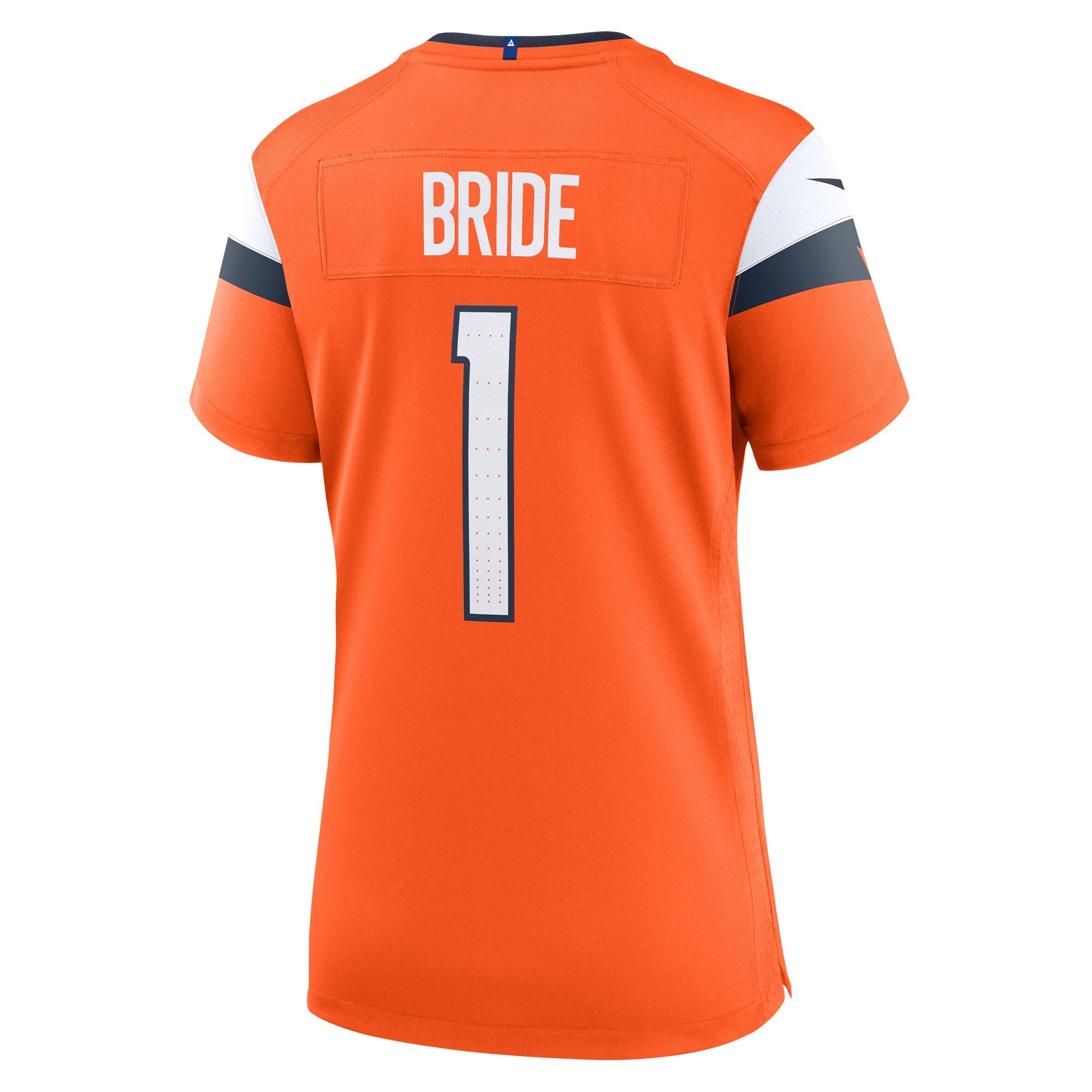 Number 1 Bride Denver Broncos Nike Women's Game Jersey - Orange