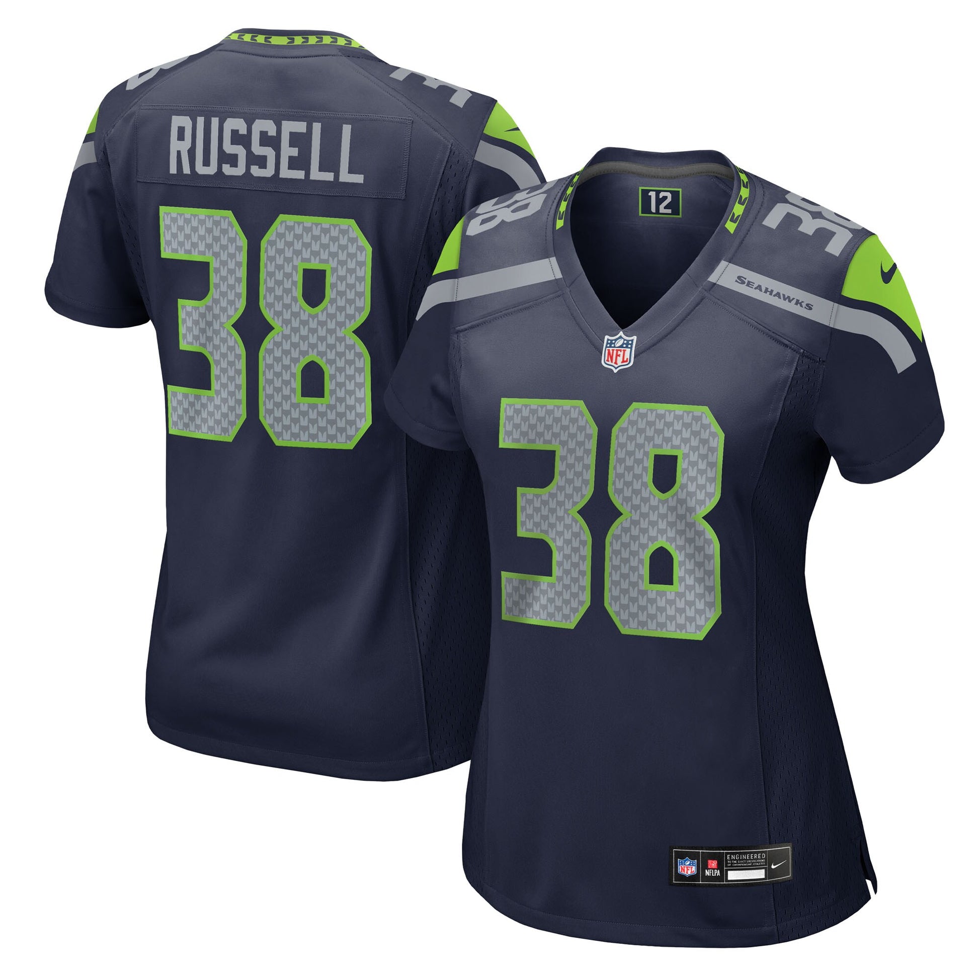 Brady Russell Seattle Seahawks Nike Women's Team Game Jersey -  College Navy