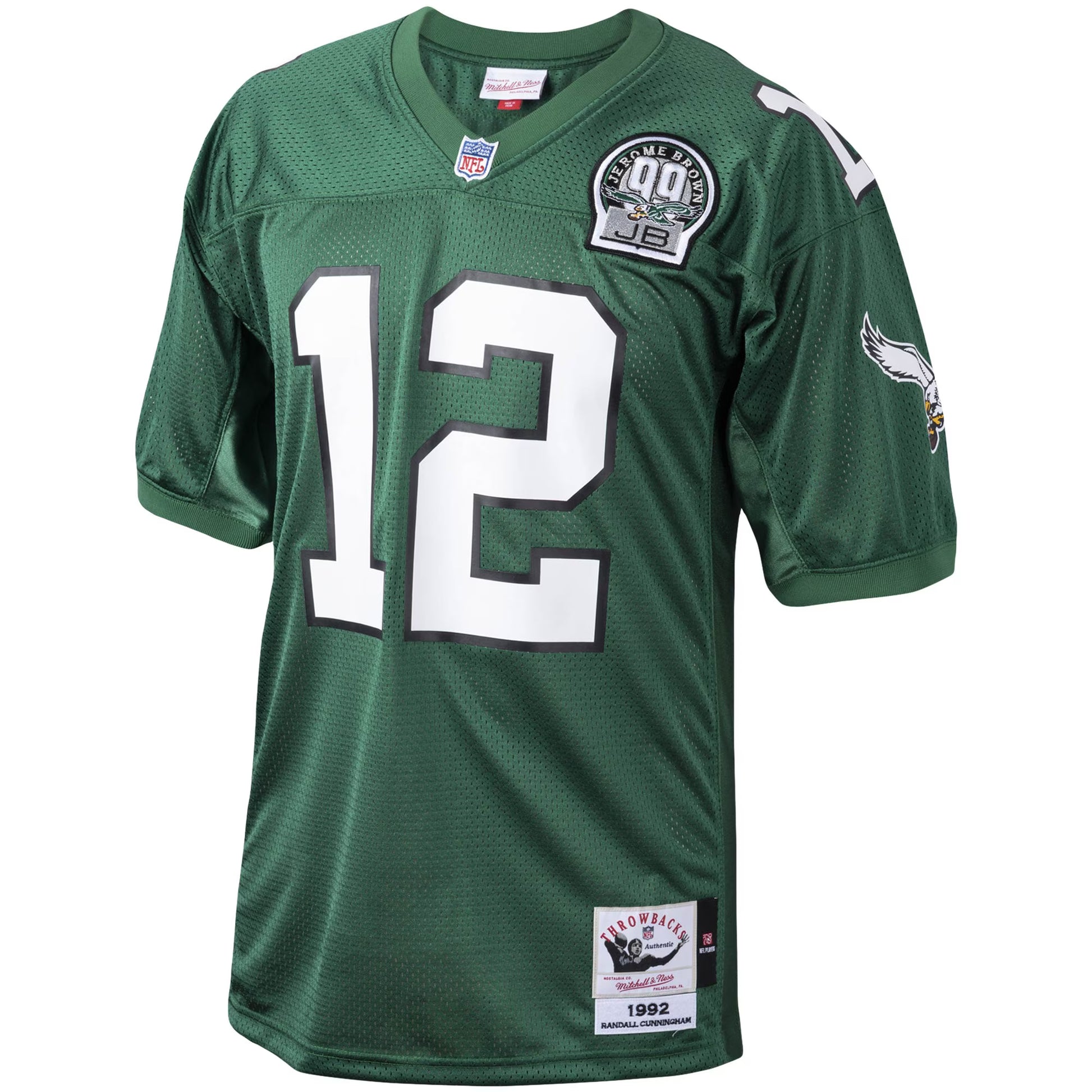 Randall Cunningham Philadelphia Eagles 1992 Mitchell &amp; Ness Authentic Throwback Retired Player Jersey - Green