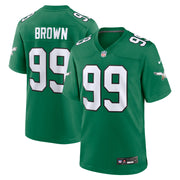 Jerome Brown Philadelphia Eagles Nike Retired Player Alternate Game Jersey - Kelly Green
