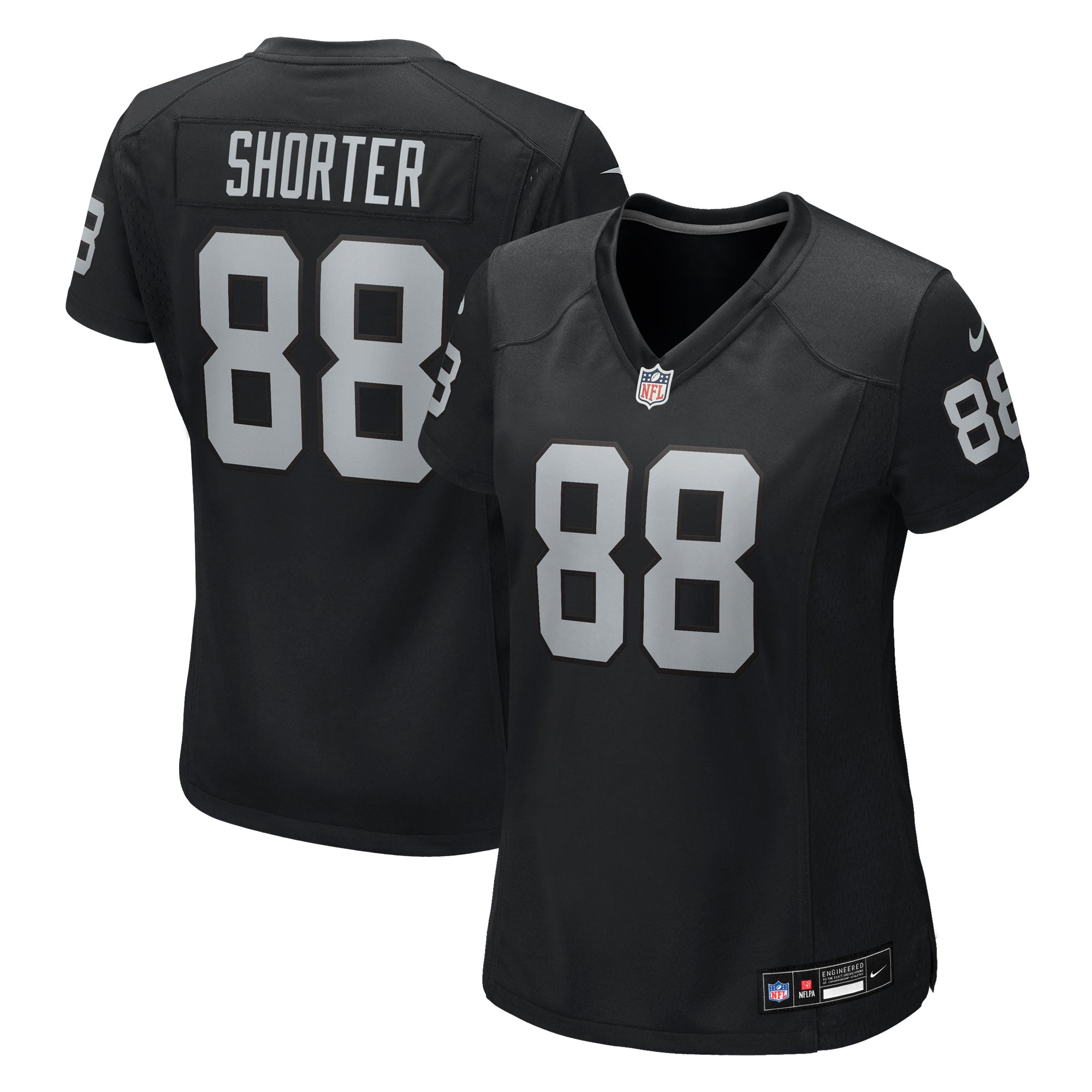 Justin Shorter Las Vegas Raiders Nike Women's Team Game Jersey -  Black