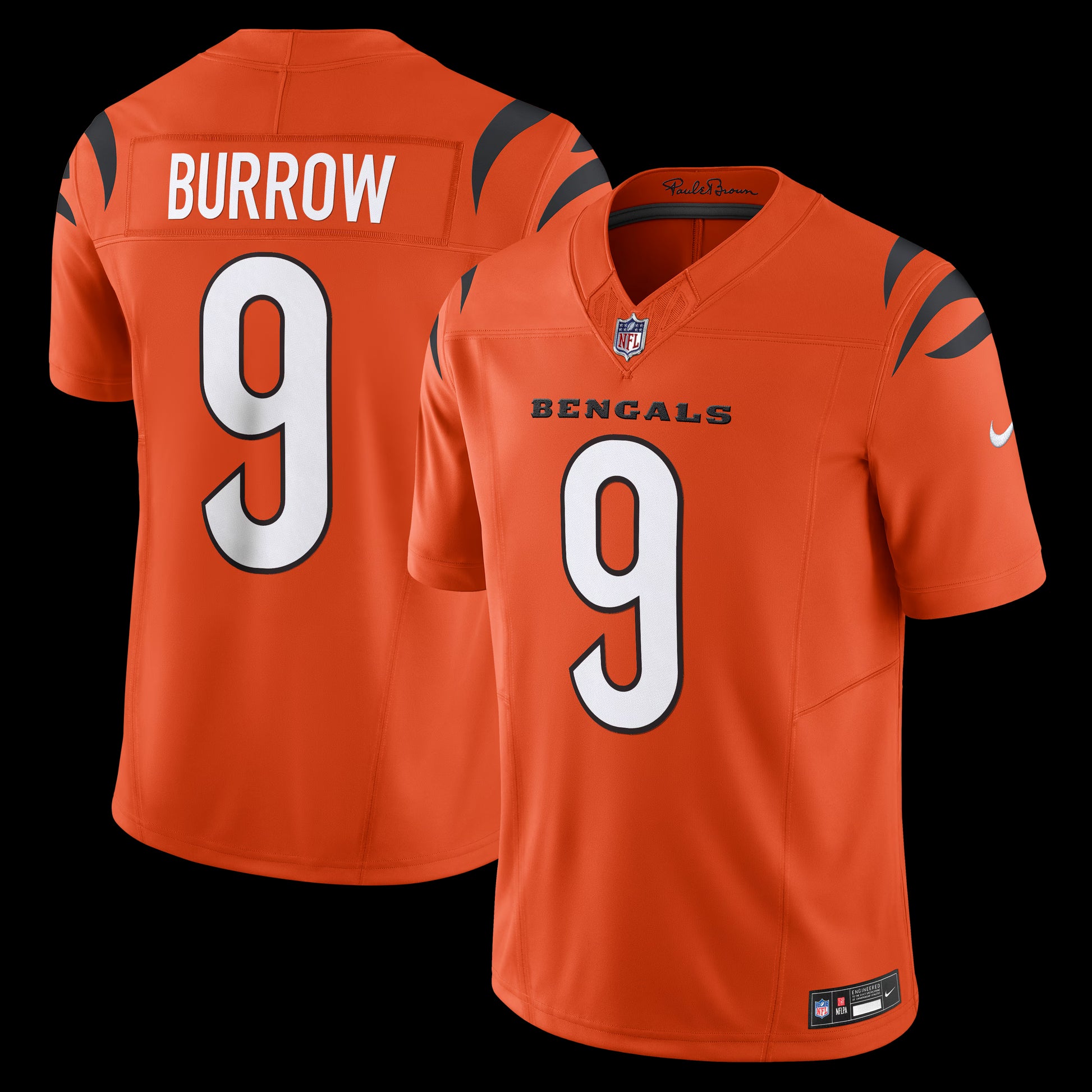 Joe Burrow Cincinnati Bengals Nike Vapor F.U.S.E. Limited Jersey - Orange