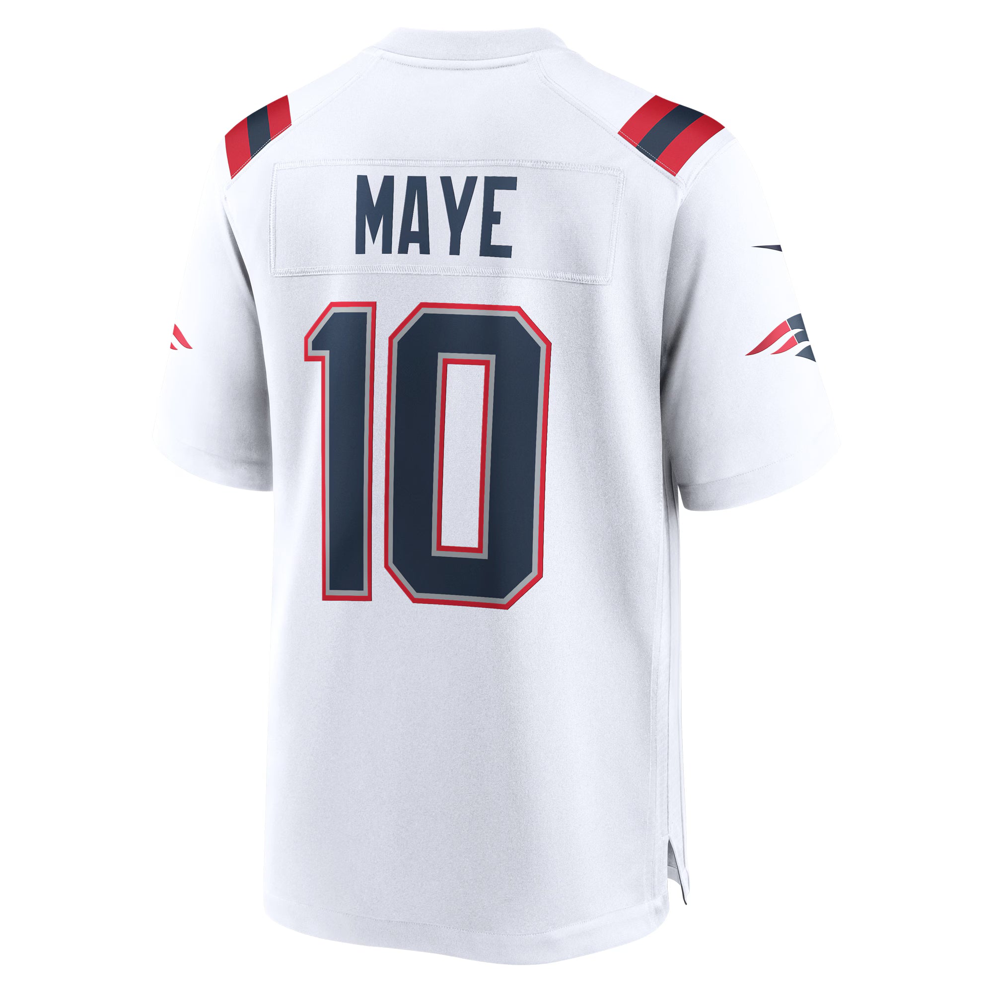 Drake Maye New England Patriots Nike  Player Game Jersey - White