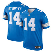 Amon-Ra St. Brown Detroit Lions Nike Legend Player Performance Top - Blue