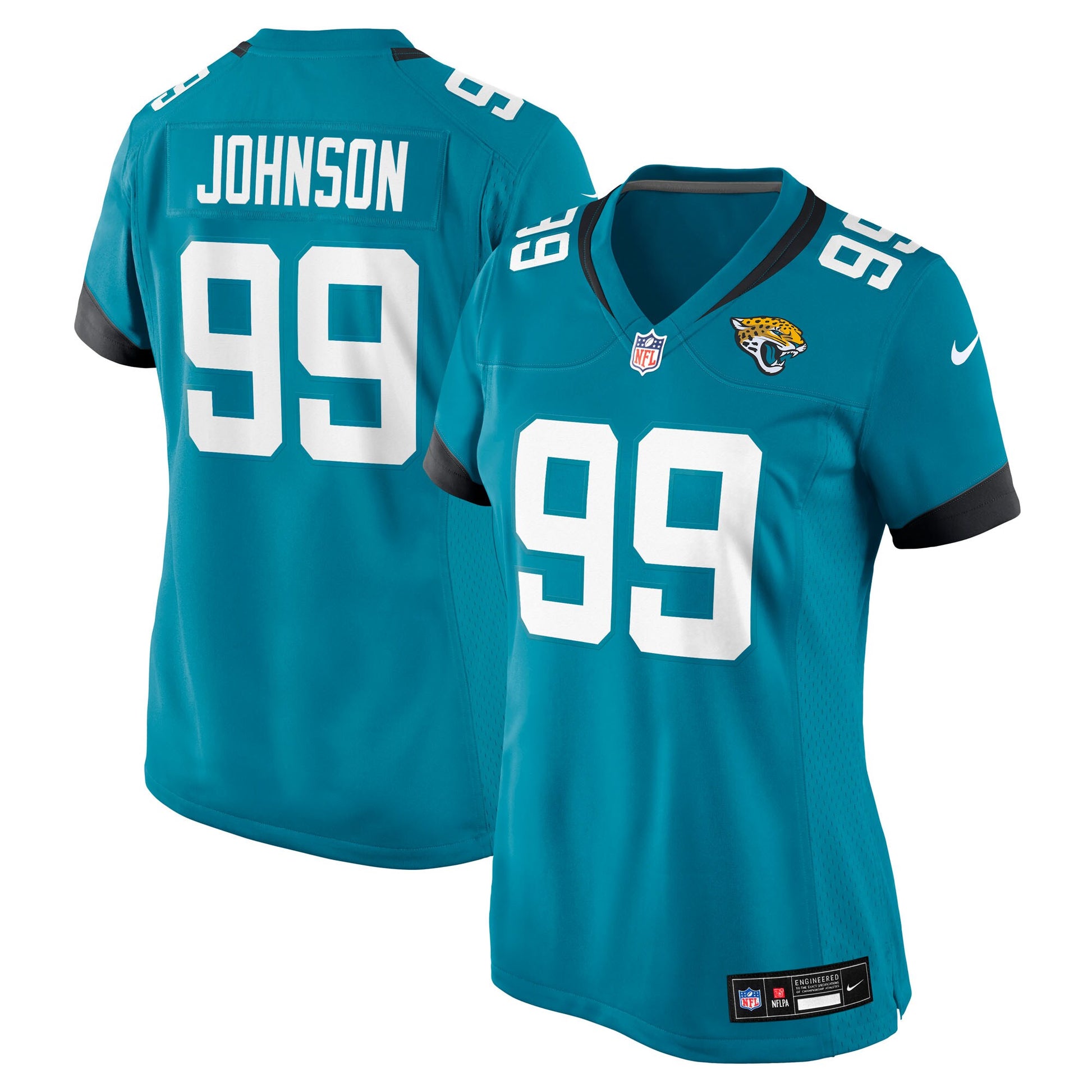Austin Johnson Jacksonville Jaguars Nike Women's Team Game Jersey -  Teal