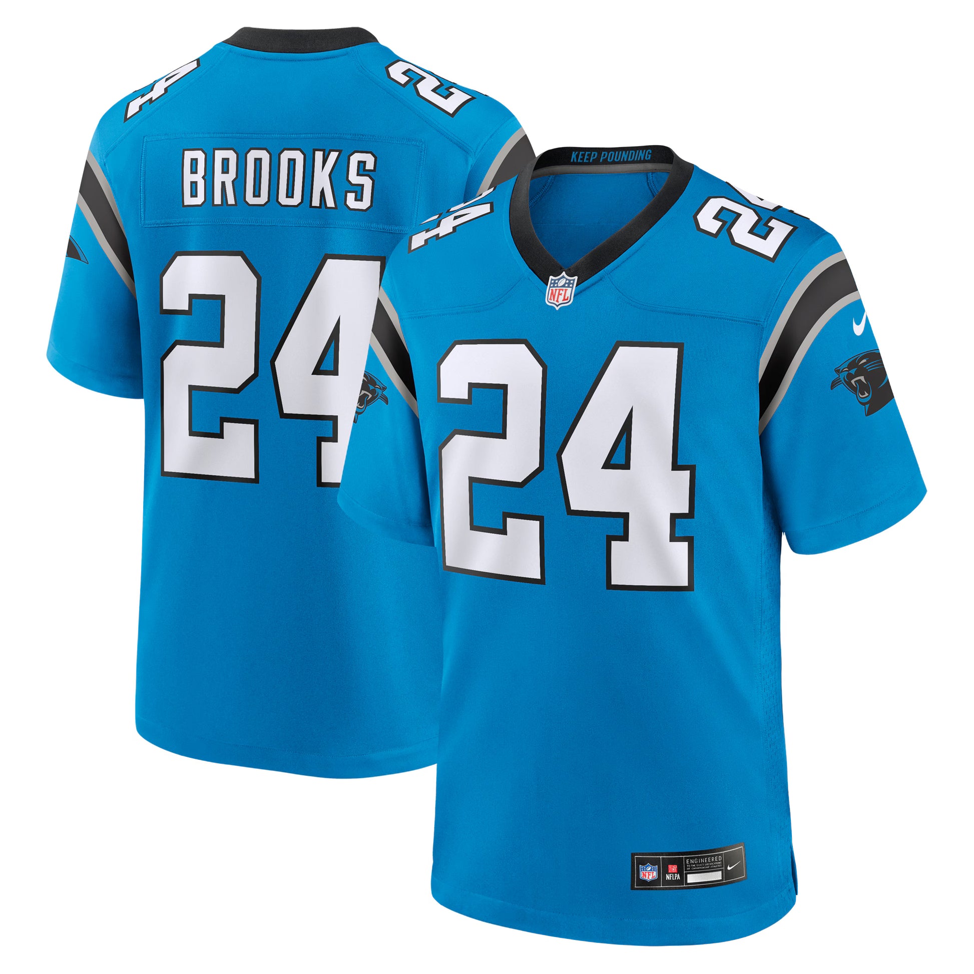 Jonathon Brooks Carolina Panthers Nike  Alternate Game Player Jersey - Blue