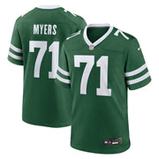 Josh Myers New York Jets Nike Team Game Jersey - Legacy Green