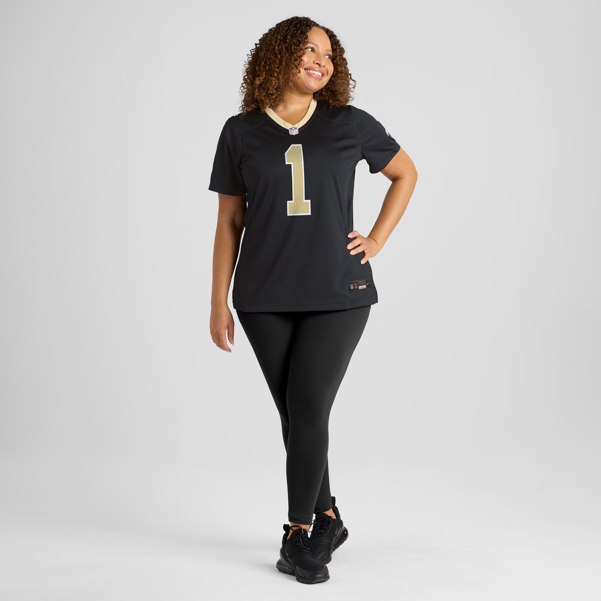 Number 1 Mom New Orleans Saints Nike Women's Game Jersey - Black