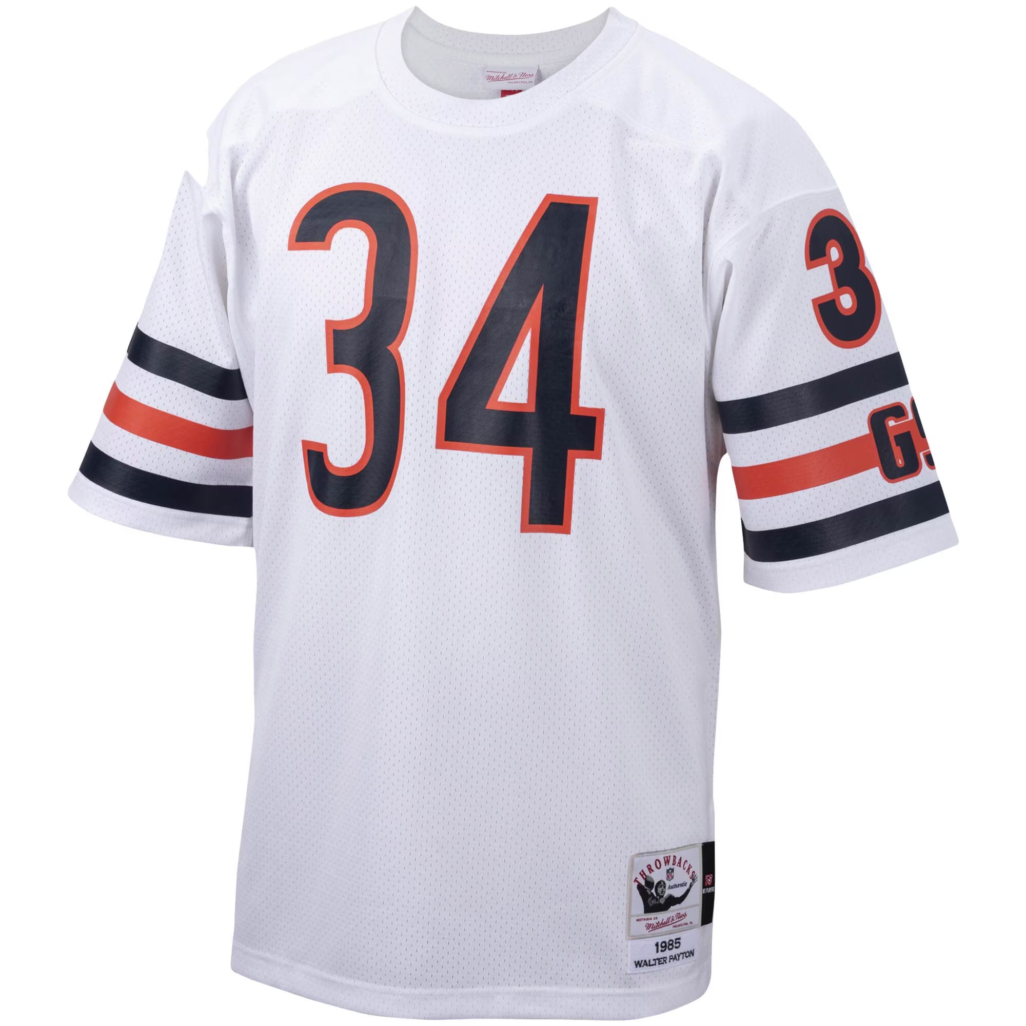 Walter Payton Chicago Bears Mitchell &amp; Ness Big &amp; Tall 1985 Retired Player Replica Jersey - White