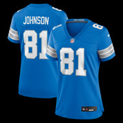 Calvin Johnson Detroit Lions Nike Women's Team Retired Game Jersey -  Blue