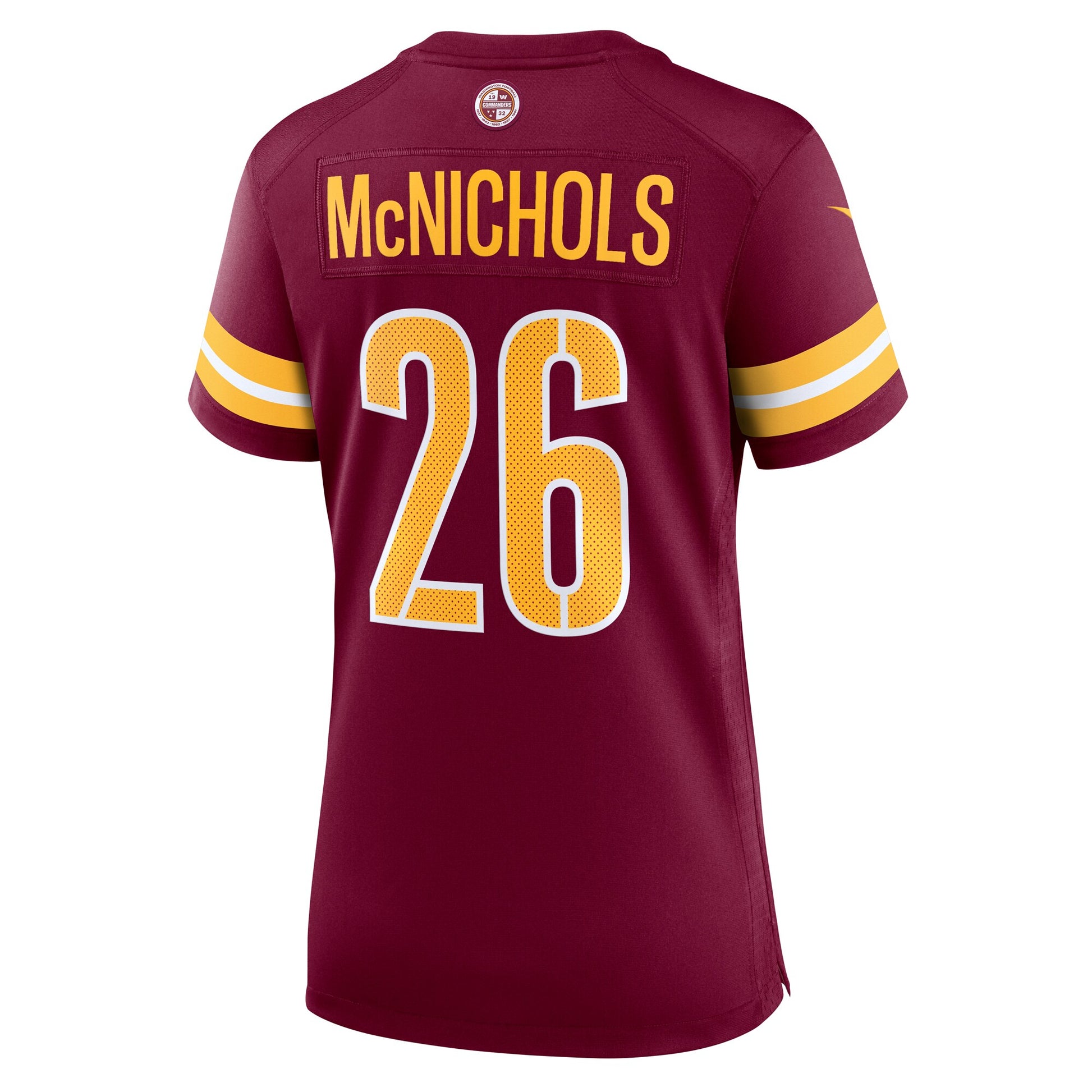 Jeremy McNichols Washington Commanders Nike Women's Team Game Jersey -  Burgundy