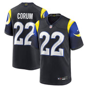 Blake Corum Los Angeles Rams Nike 2025 Rivalries Collection Game Jersey - Midnight Blue