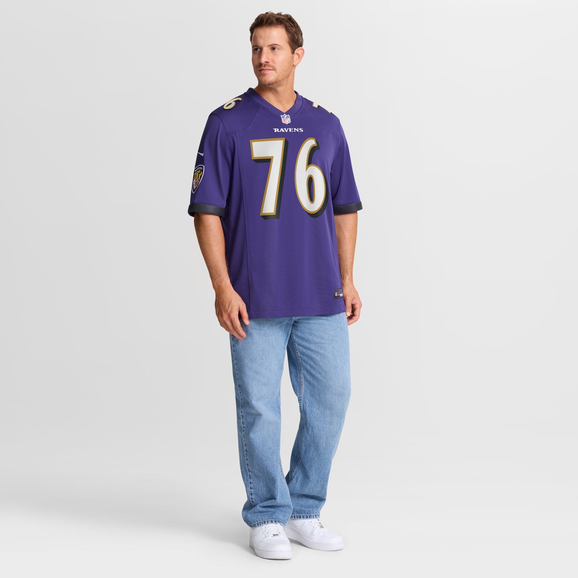 Kenyon Green Baltimore Ravens Nike Team Game Jersey -  Purple