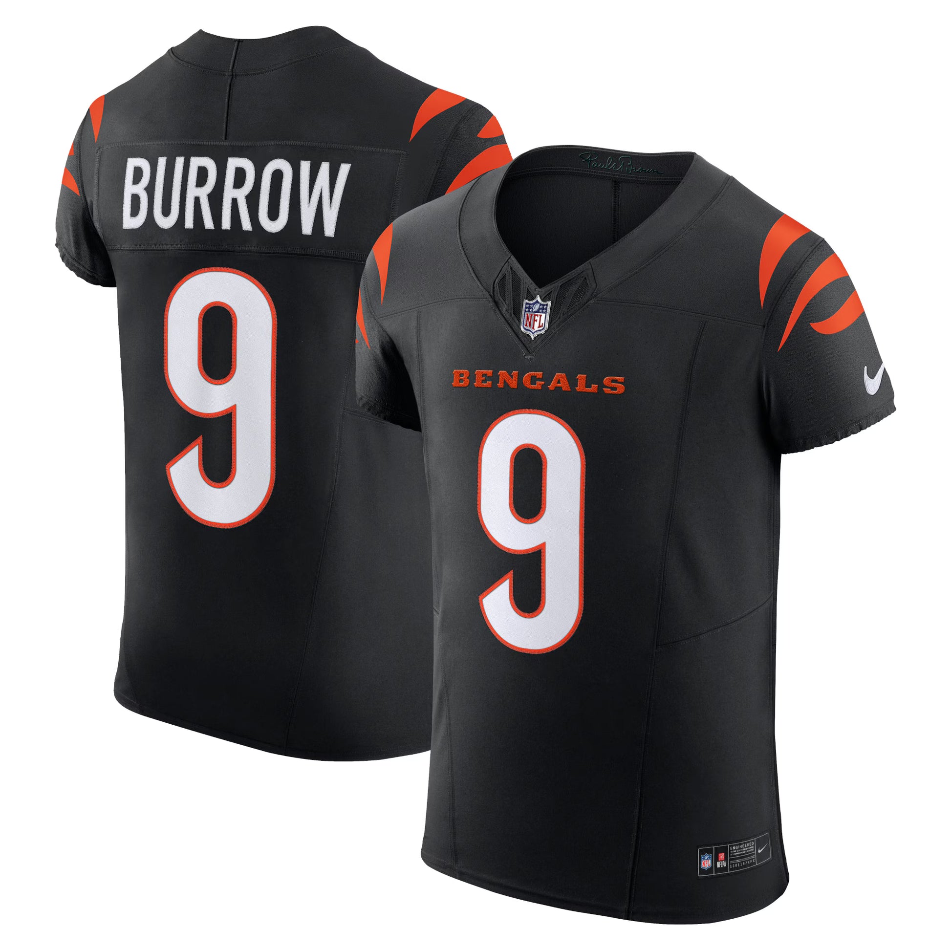 Joe Burrow Cincinnati Bengals Nike  Vapor F.U.S.E. Elite Jersey - Black